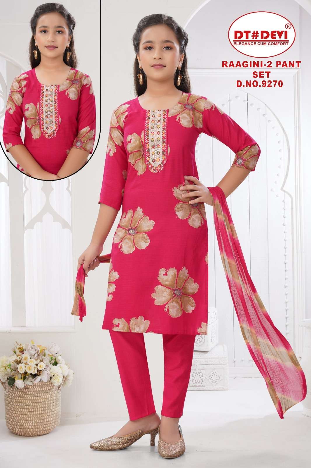 RAAGINI-2 BY DT DEVI IN VETICAN SILK NEW DESIGN KURTI PANT SET WITH DUPATTA 