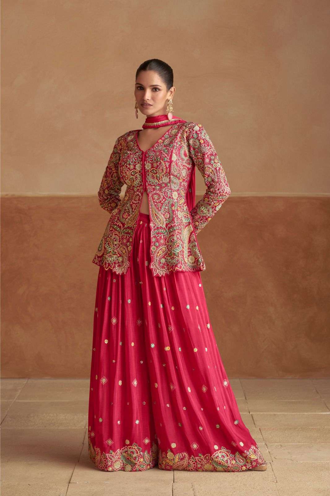 RAIMA BY GULKAYRA DESIGNER IN REAL CHINON WITH HEAVY EMBROIDERY WORK 