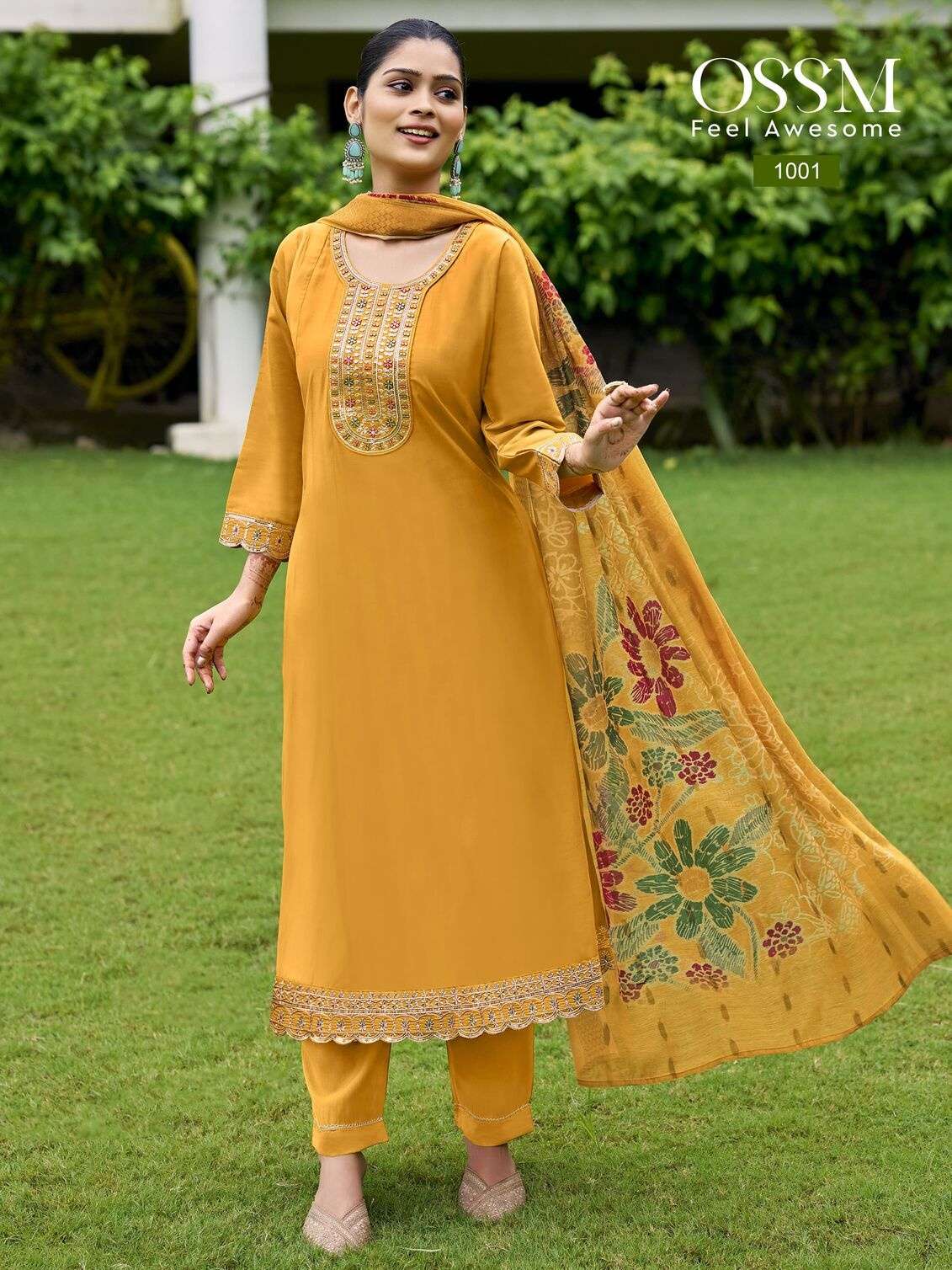 RESHAM VOL-2 BY OSSM IN ANARKALI VISCOS ROMAN SILK WITH HEAVY EMBROIDERY AND FLAIR