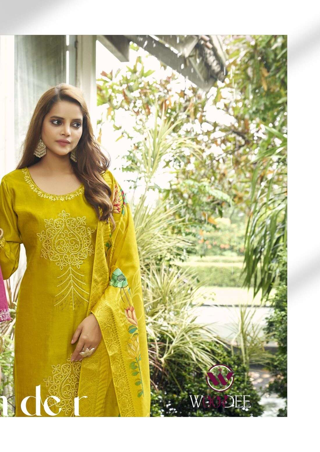 RITOO BY WOODEE IN PREMIUM QUALITY VISCOSE VATICAN SILK WITH STYLISH THREAD WORK 