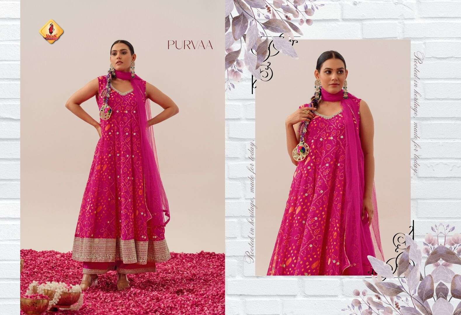 RIWAAZ BY SHRUTI SUIT IN HEAVY REAL GEORGETTE PARTY WEAR DESIGNER FLAIR WITH HANDWORK 