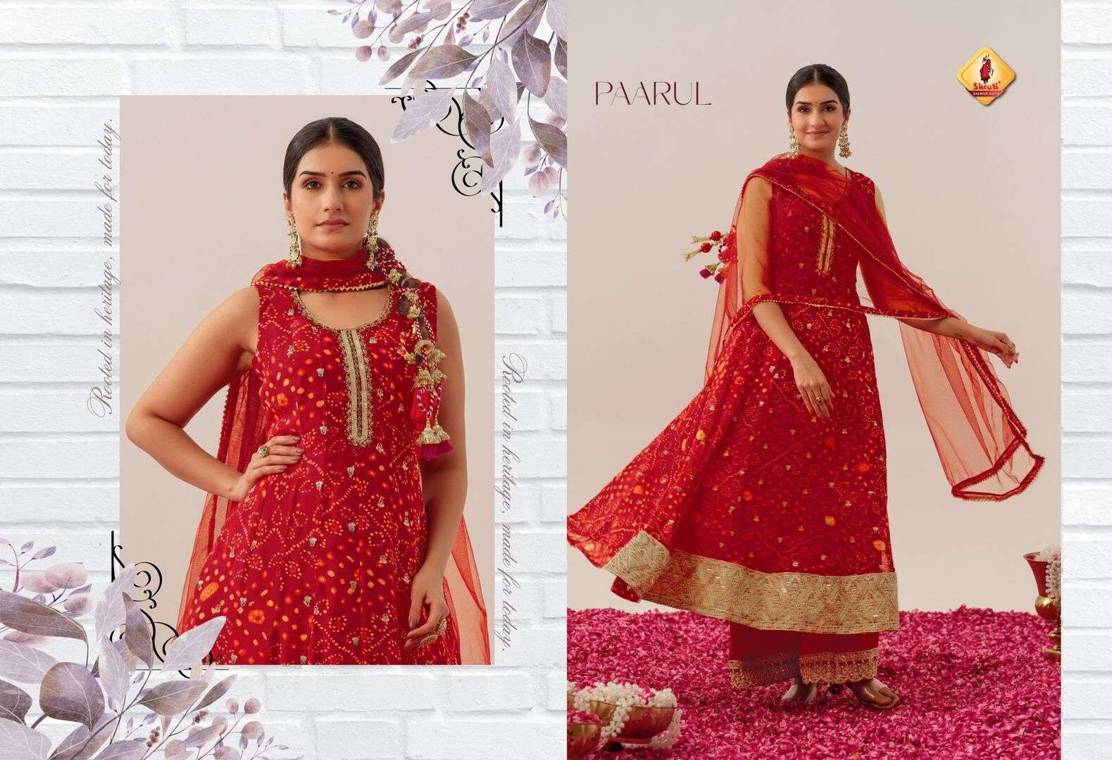 RIWAAZ BY SHRUTI SUIT IN HEAVY REAL GEORGETTE PARTY WEAR DESIGNER FLAIR WITH HANDWORK 