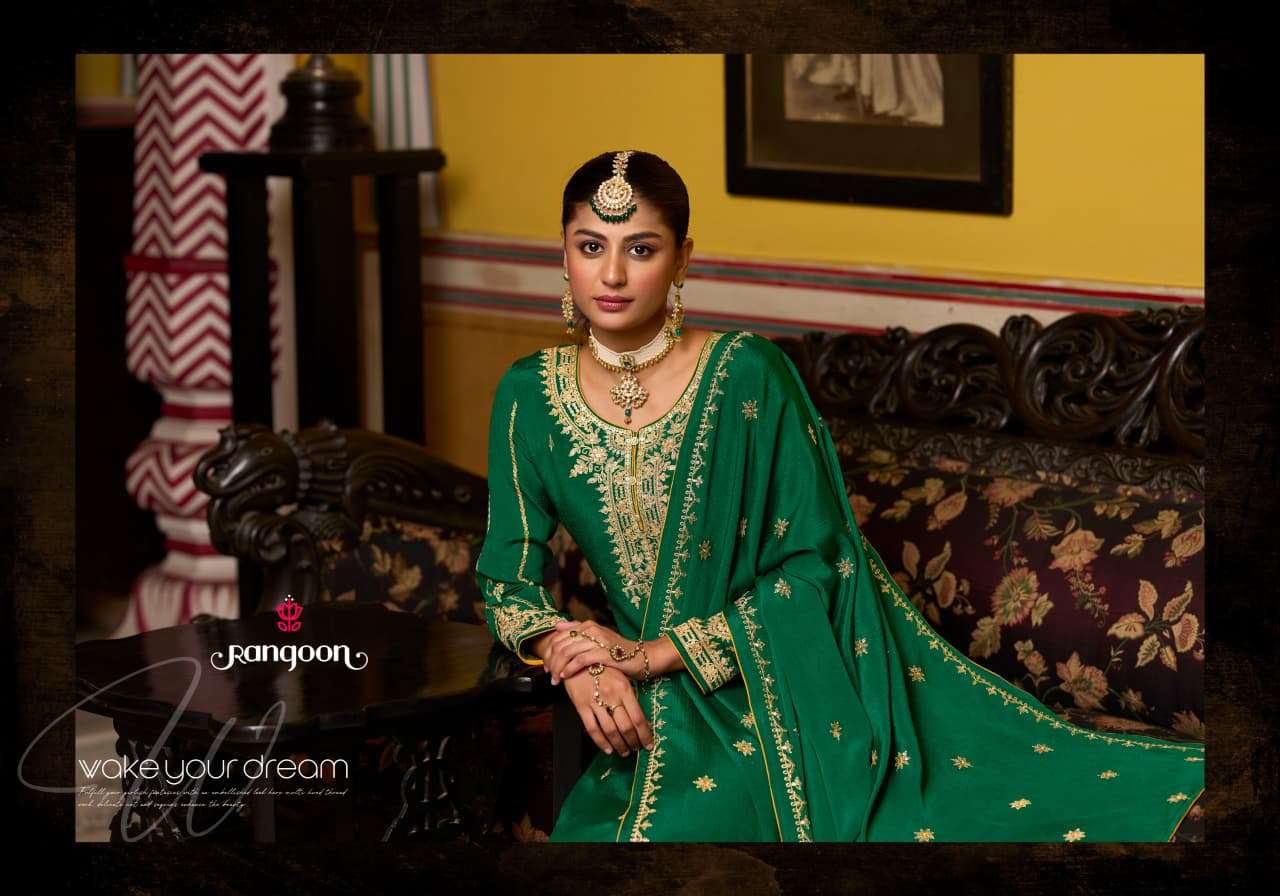 SAANJH BY RANGOON IN CHINON WITH FANCY HEAVY CODE WORK AND FULL INNER 