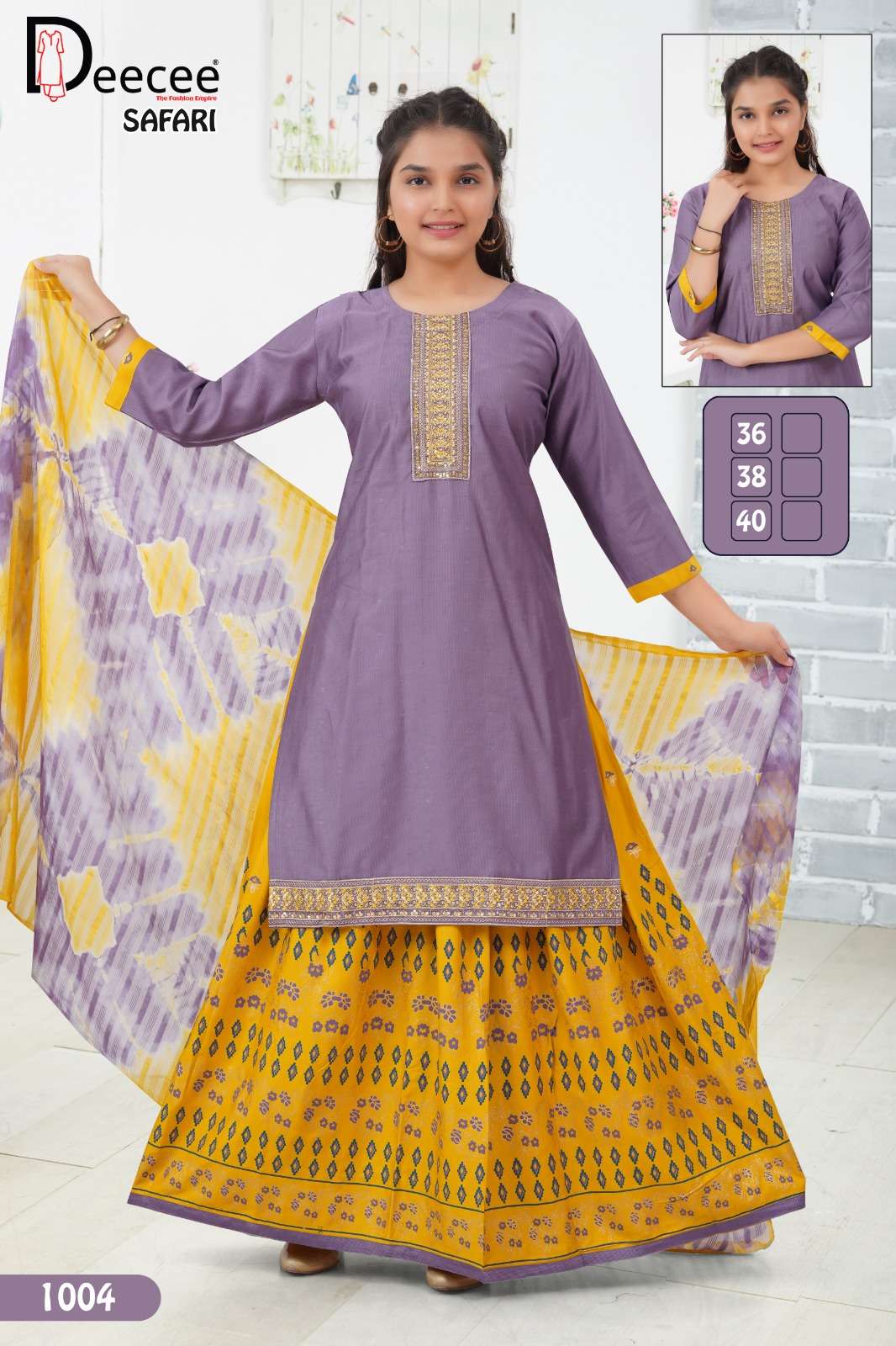 SAFARI BY DEECEE IN DOBBY SELF BUTTE PLAIN FABRIC WITH COMPUTER EMBROIDERY WORK 