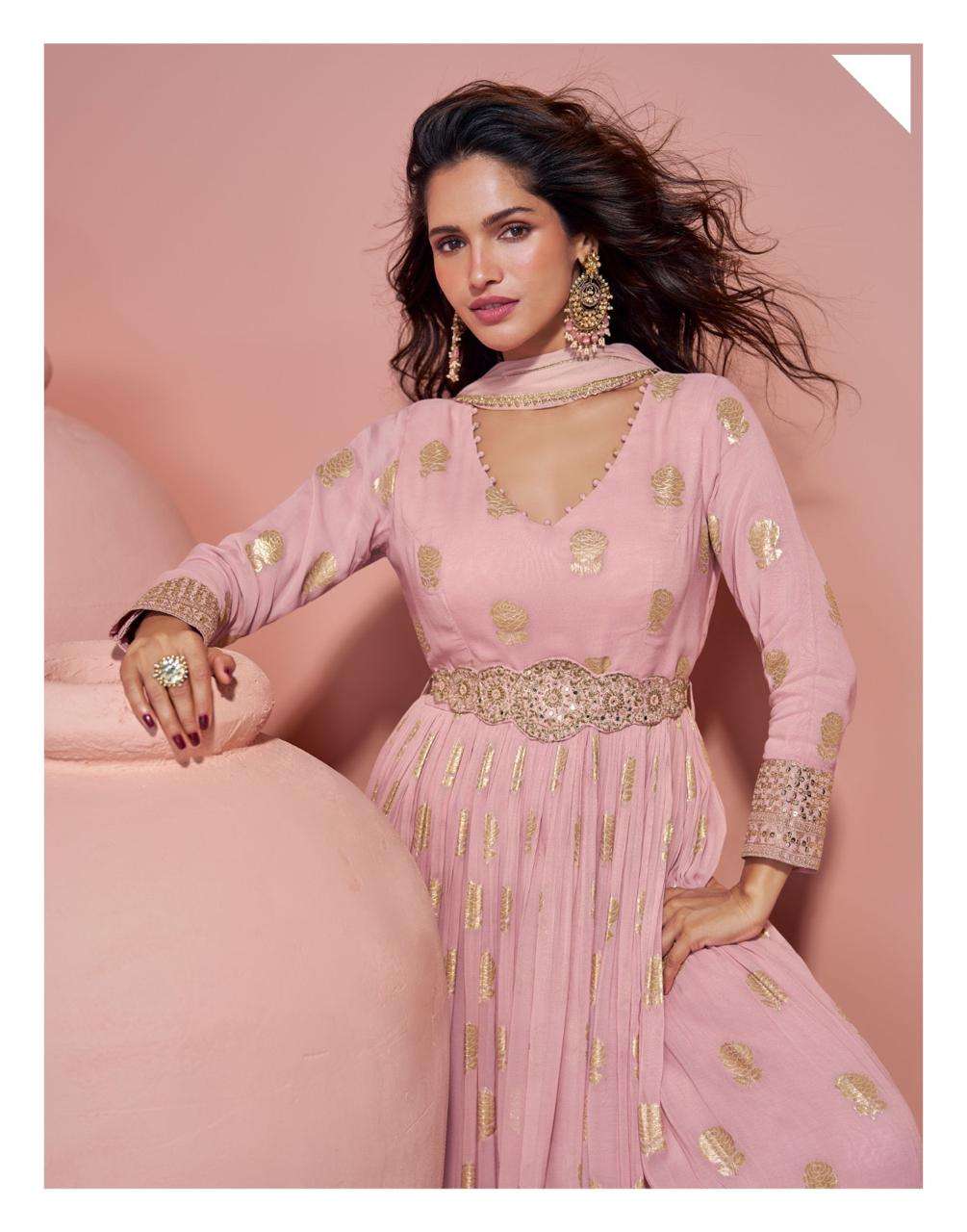 SAHEEN BY SAYURI DESIGNER IN VISCOS JACQUARD SILK FESTIVE LOOK WITH EMBROIDERED WORK 