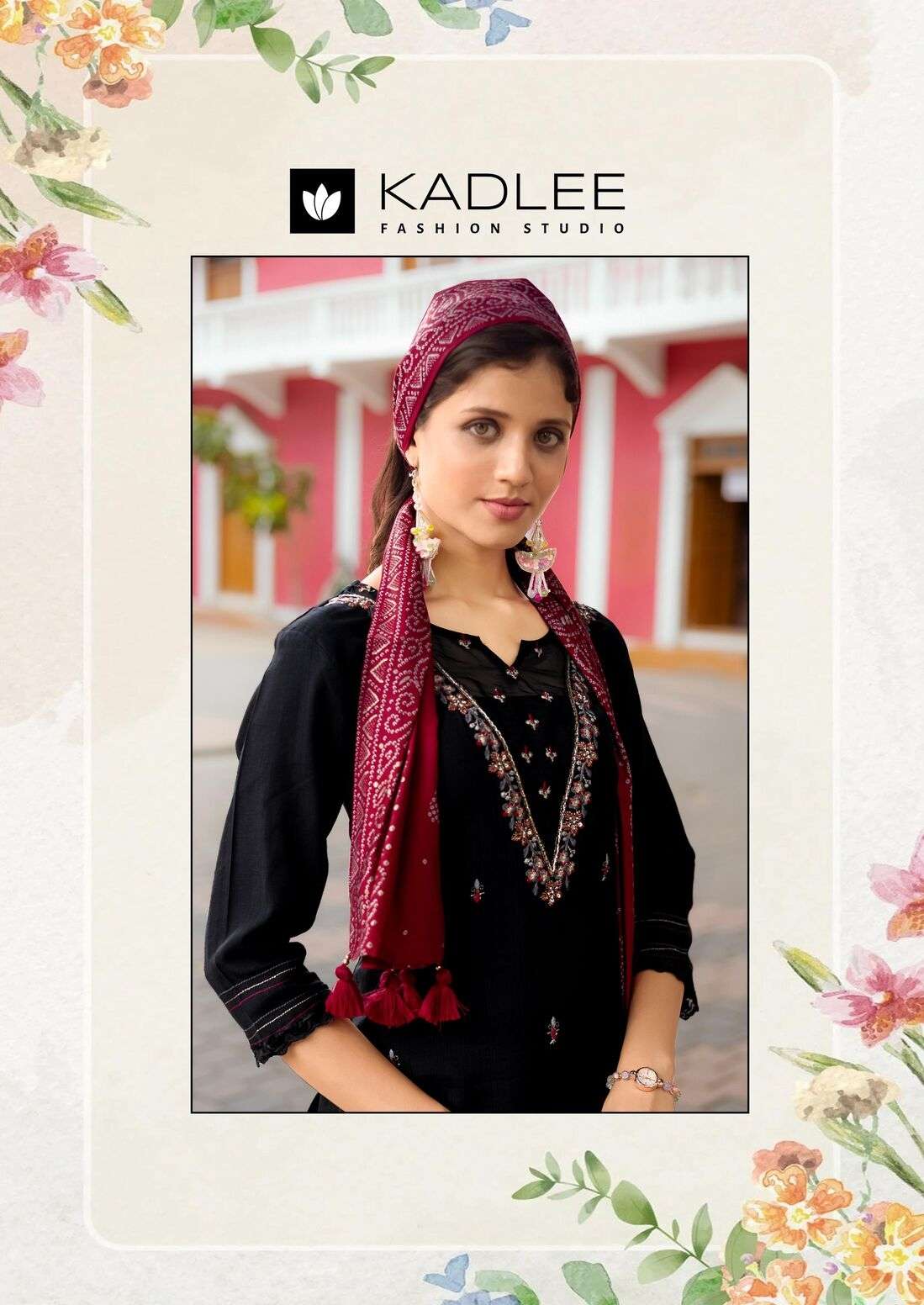 SAHIYAR VOL-2 BY KADLEE IN VISCOSE WEAVING SOFT COTTON INNER WITH THREADWORK 
