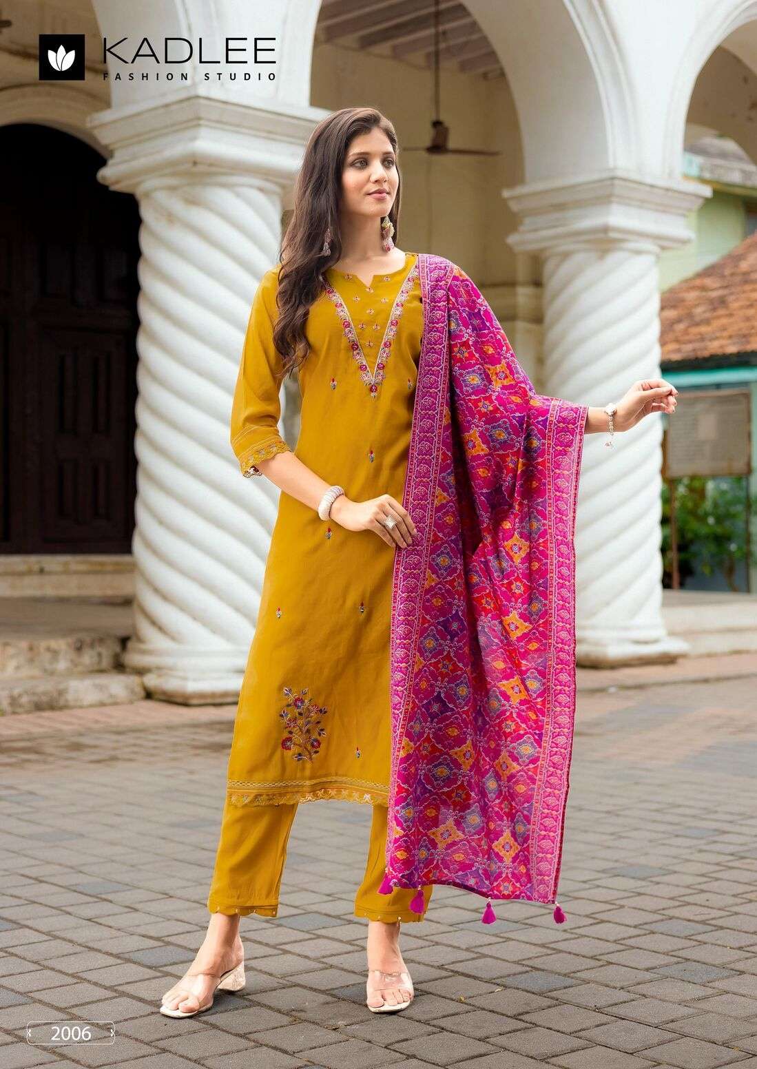 SAHIYAR VOL-2 BY KADLEE IN VISCOSE WEAVING SOFT COTTON INNER WITH THREADWORK 