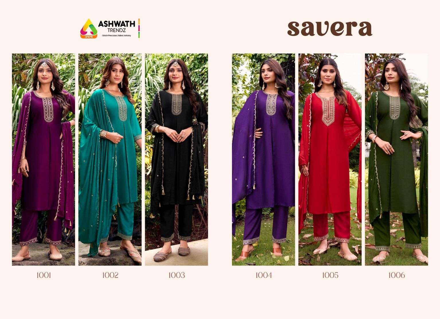 SAVERA BY ASHWATH IN BLOOMING VICHITRA WITH CRAPE INNER AND EXCLUSIVE POCKET 