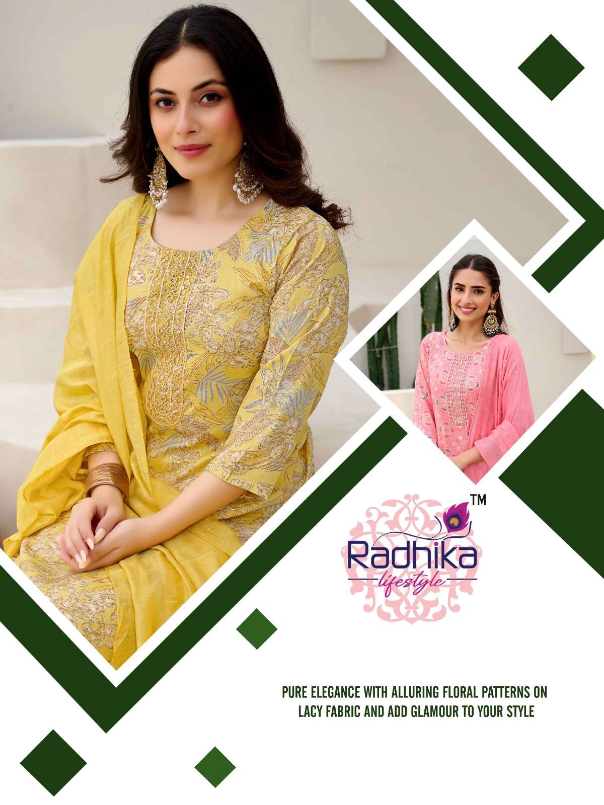 SIRI VOL-4 BY RADHIKA LIFESTYLE IN RAYON CAPSULE FOIL PRINT KURTI PANT WITH DUPATTA 