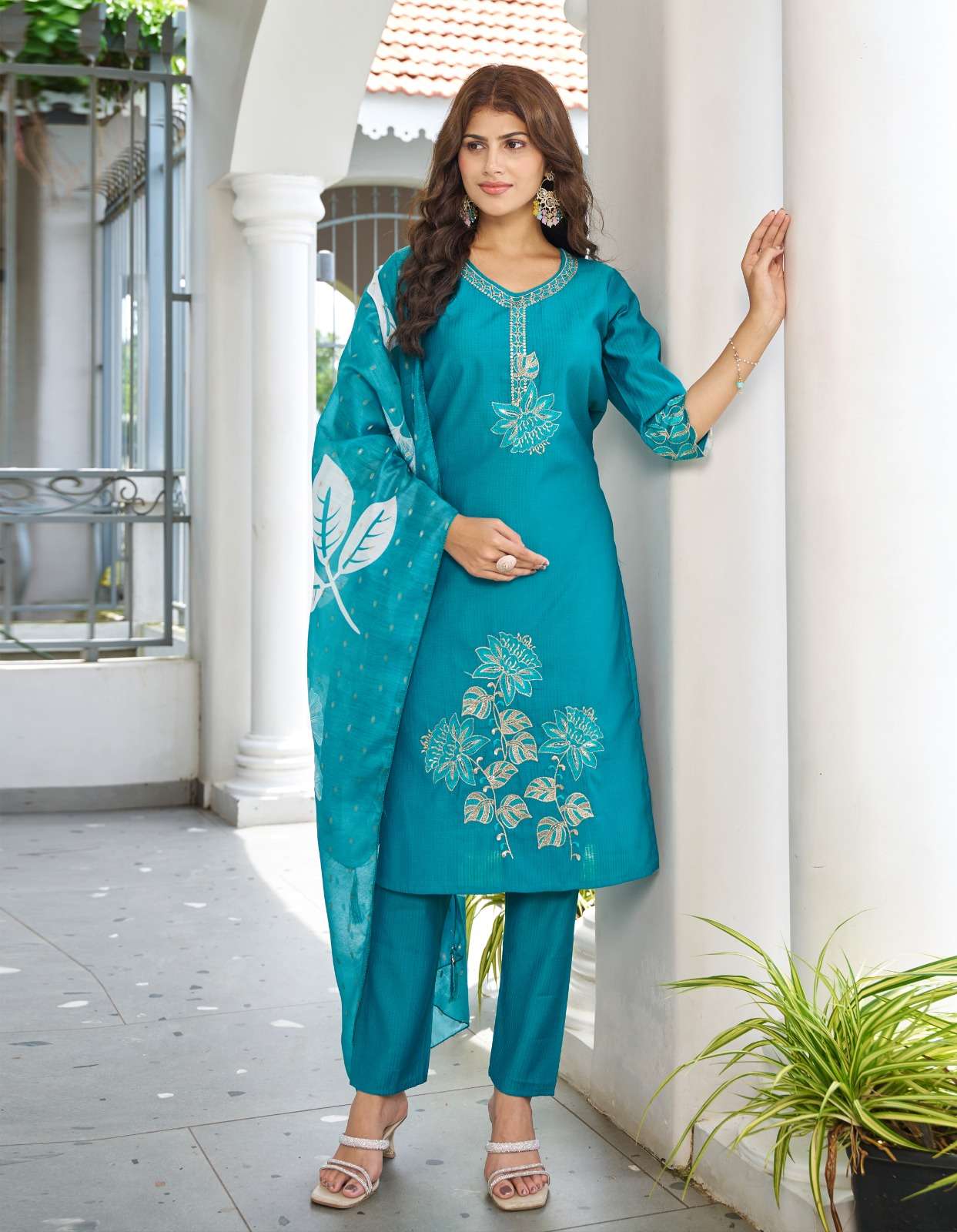 SIYARA VOL-1 BY RARELILY IN BURLINE SILK WITH INNER AND ORGANJA BUTTI DIGITAL PRINT DUPATTA 