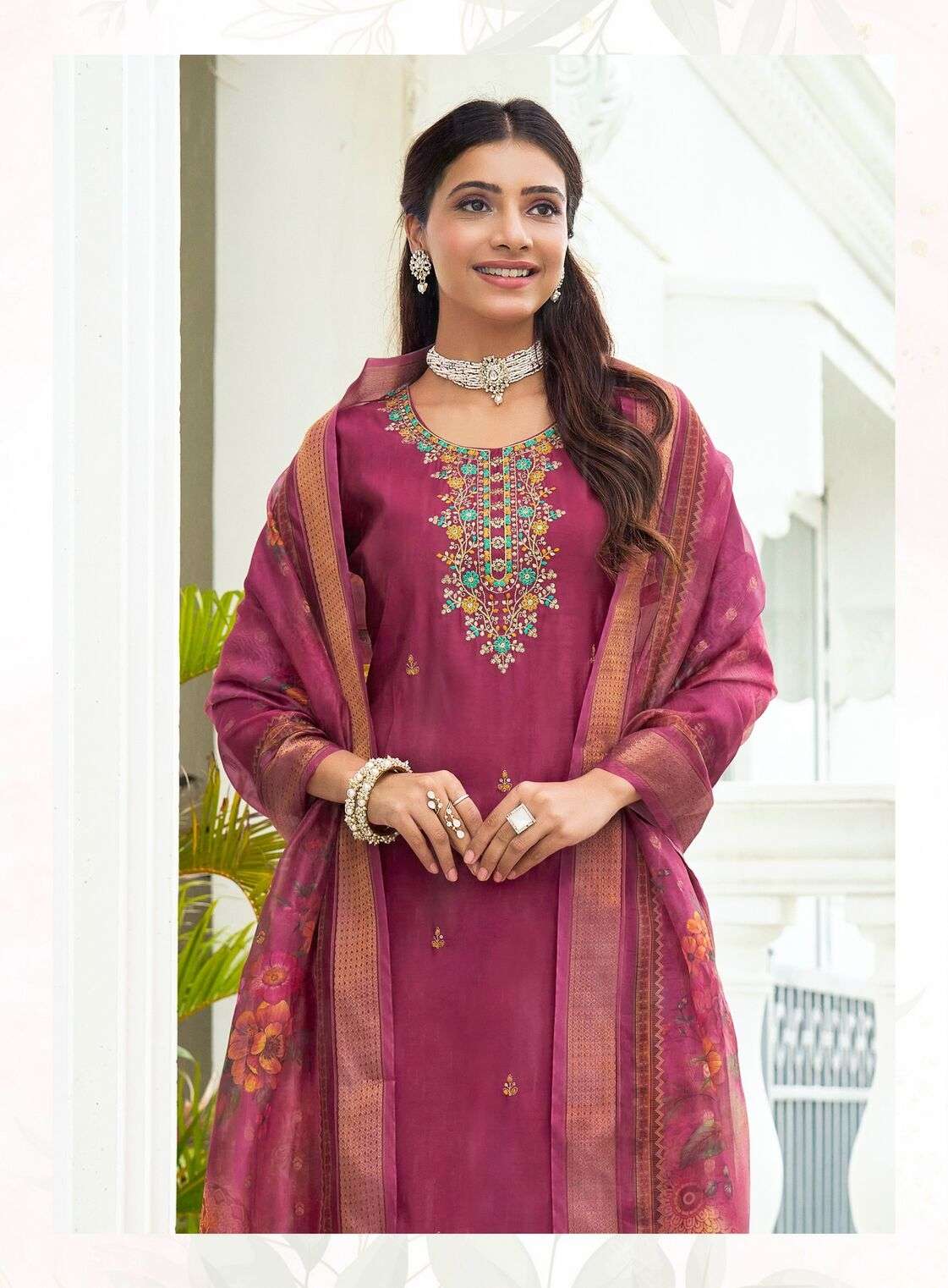 SUHANI VOL-1 BY RADHIKA LIFESTYLE IN ROMAN SILK & ORGANZA DIGITAL DUPATTA WITH WORK 