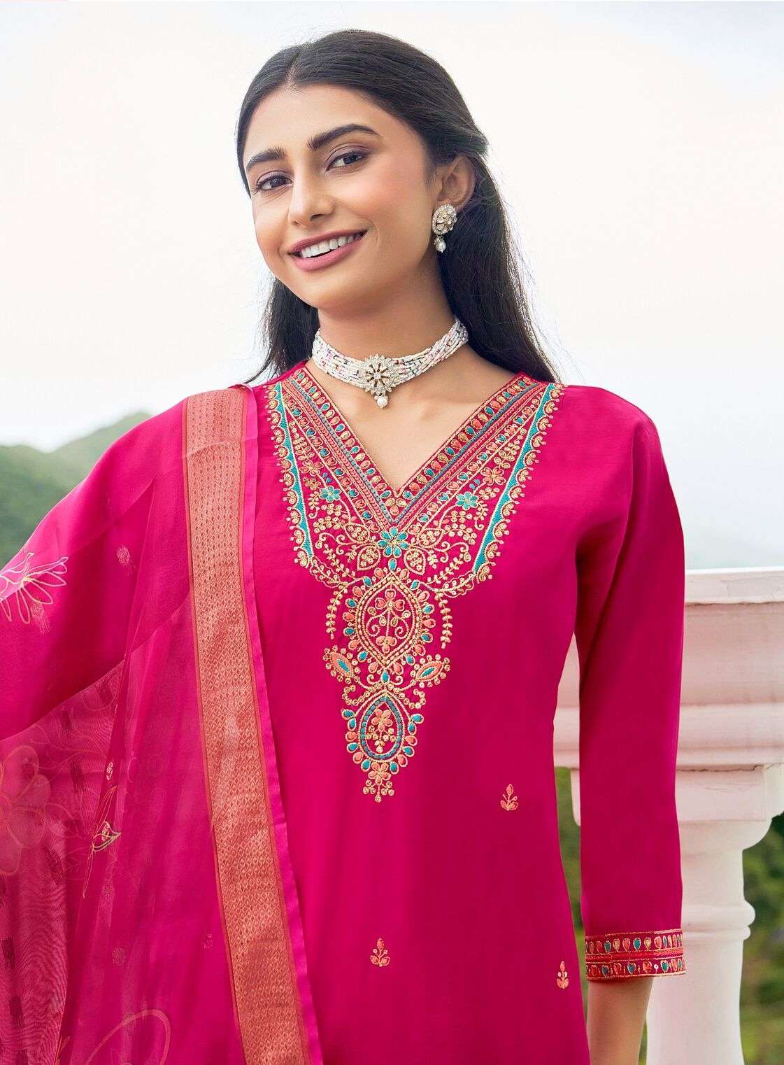 SUHANI VOL-1 BY RADHIKA LIFESTYLE IN ROMAN SILK & ORGANZA DIGITAL DUPATTA WITH WORK 