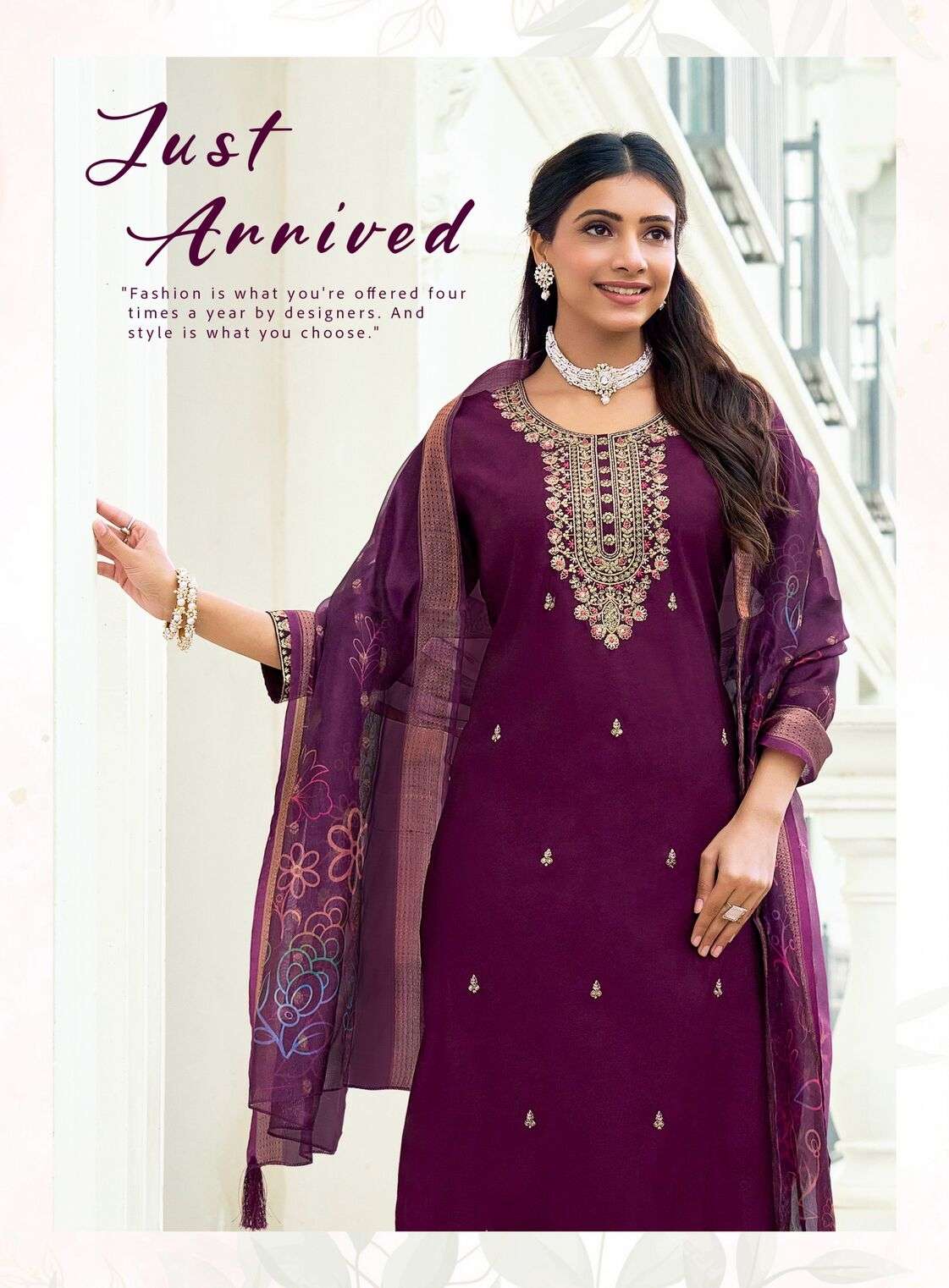 SUHANI VOL-1 BY RADHIKA LIFESTYLE IN ROMAN SILK & ORGANZA DIGITAL DUPATTA WITH WORK 