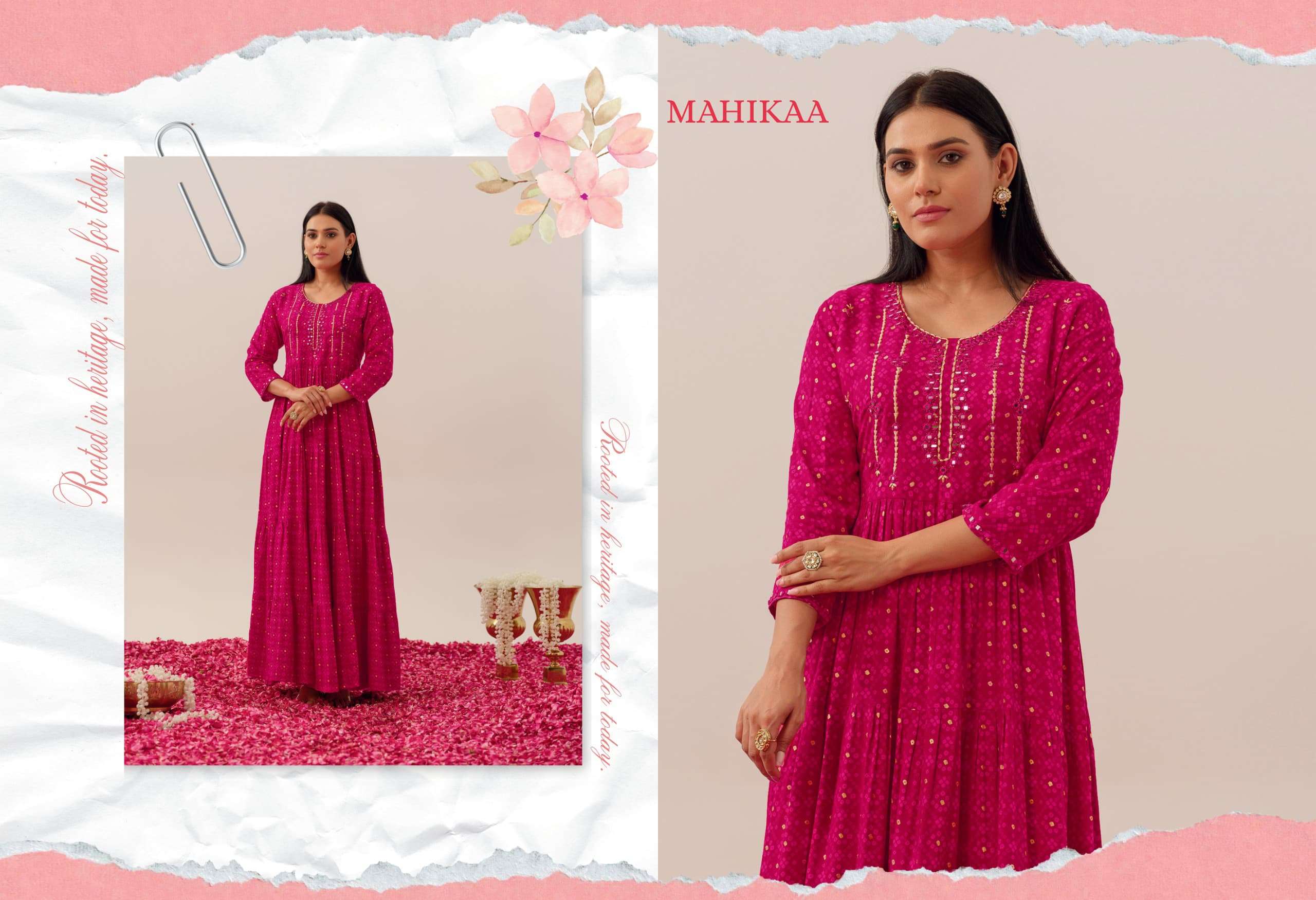 SUKOON BY SHRUTI SUIT IN PURE COTTON MODAL LIVA RAYON WITH FESTIVAL PRINTS TRENDY GOWNS 