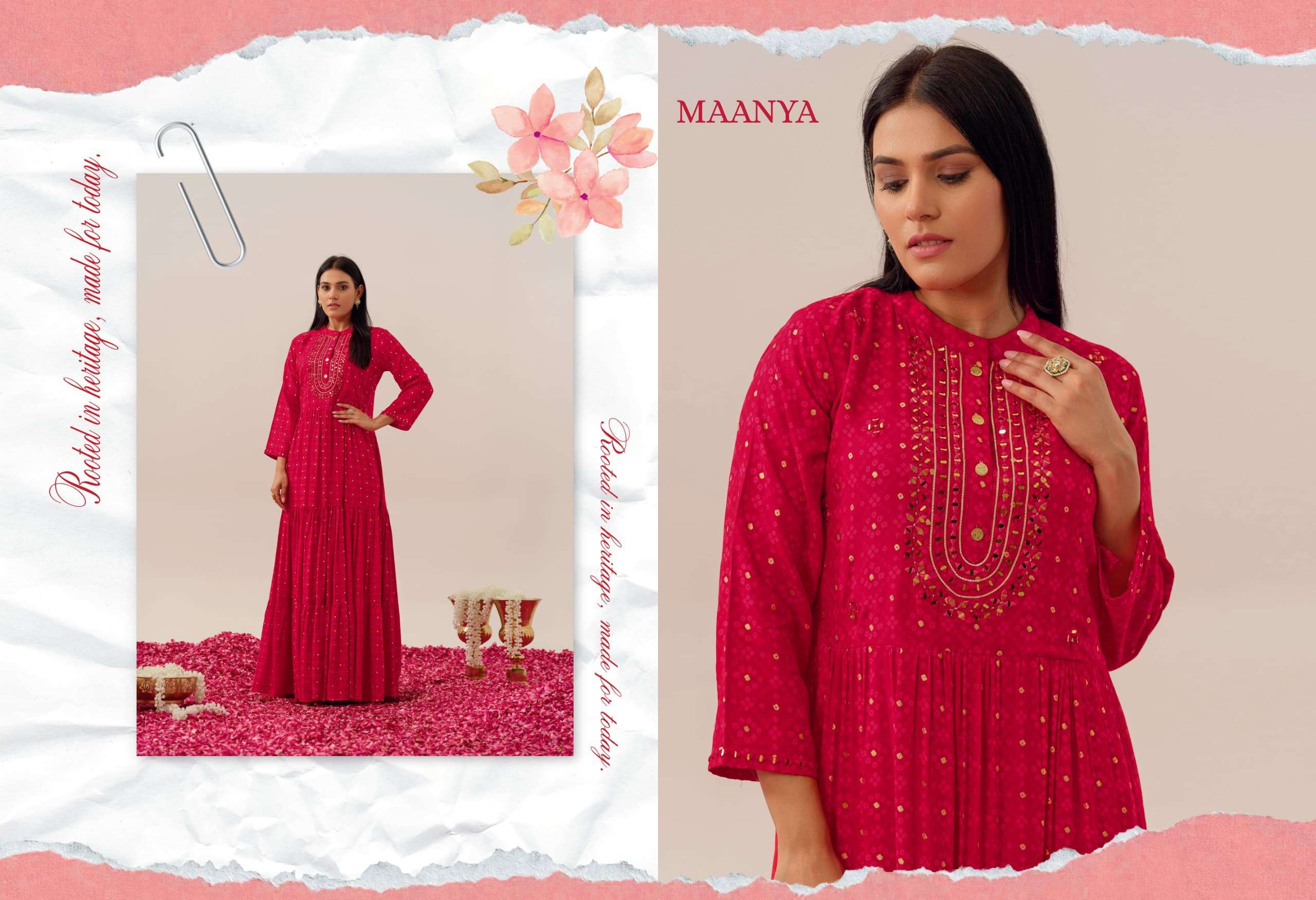 SUKOON BY SHRUTI SUIT IN PURE COTTON MODAL LIVA RAYON WITH FESTIVAL PRINTS TRENDY GOWNS 