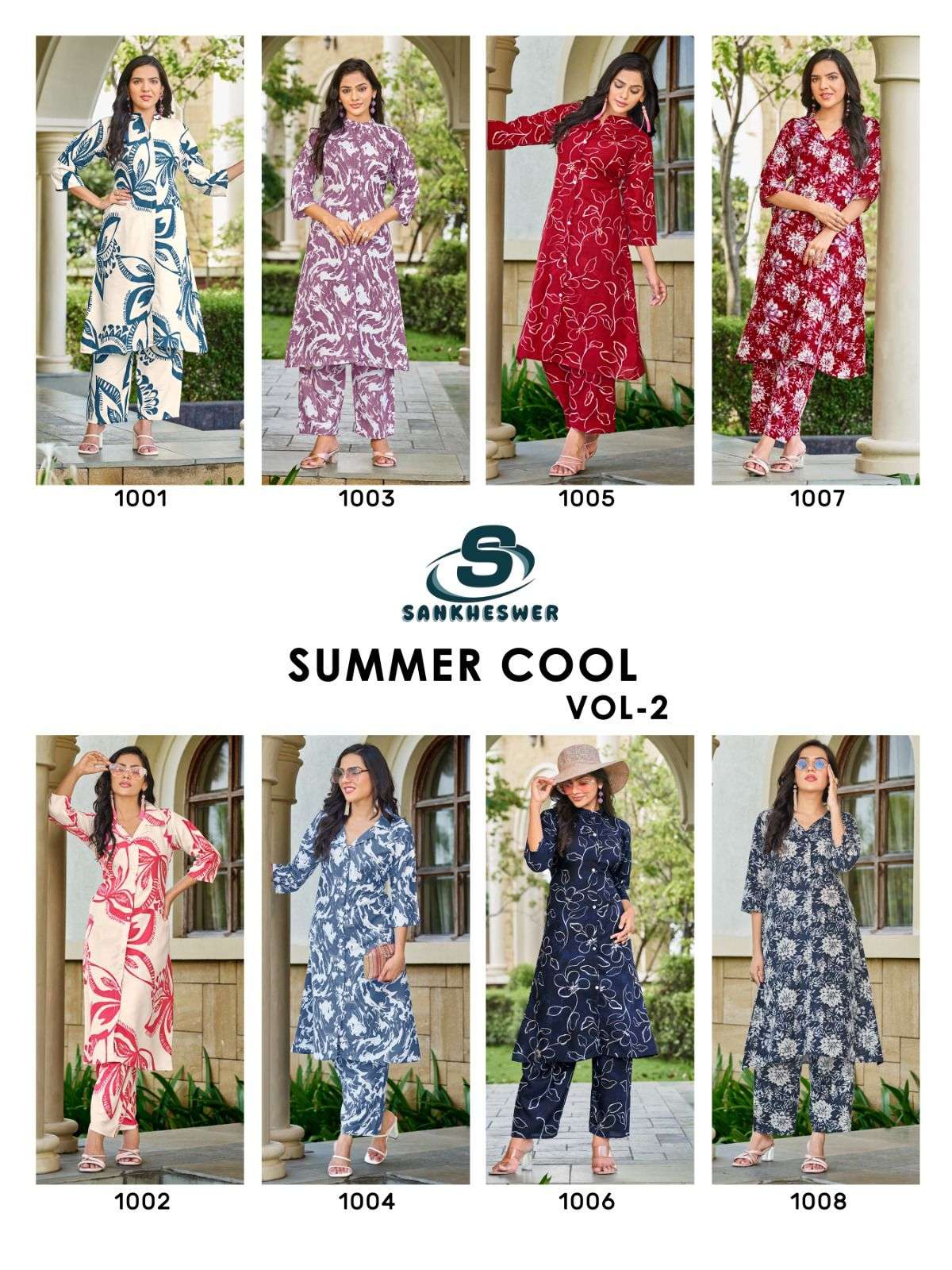 SUMMER COOL VOL-2 BY SANKHESWER IN RAYON PRINT WITH FOIL AND COLLAR PATTERN 