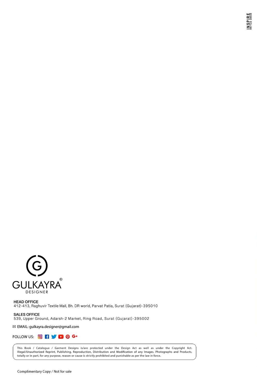 TAKSHVI BY GULKAYRA DESIGNER IN REAL CHINON DIGITAL PRINT WITH EMBROIDERY WORK 