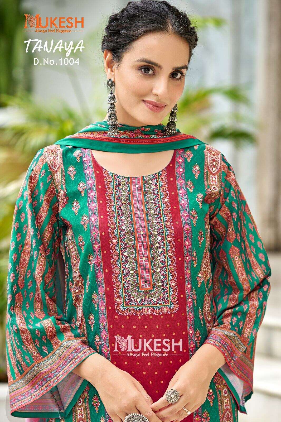 TANAYA BY MUKESH IN PURE CRAPE SILK DIGITAL PRINT WITH FULL MICRO INNER 