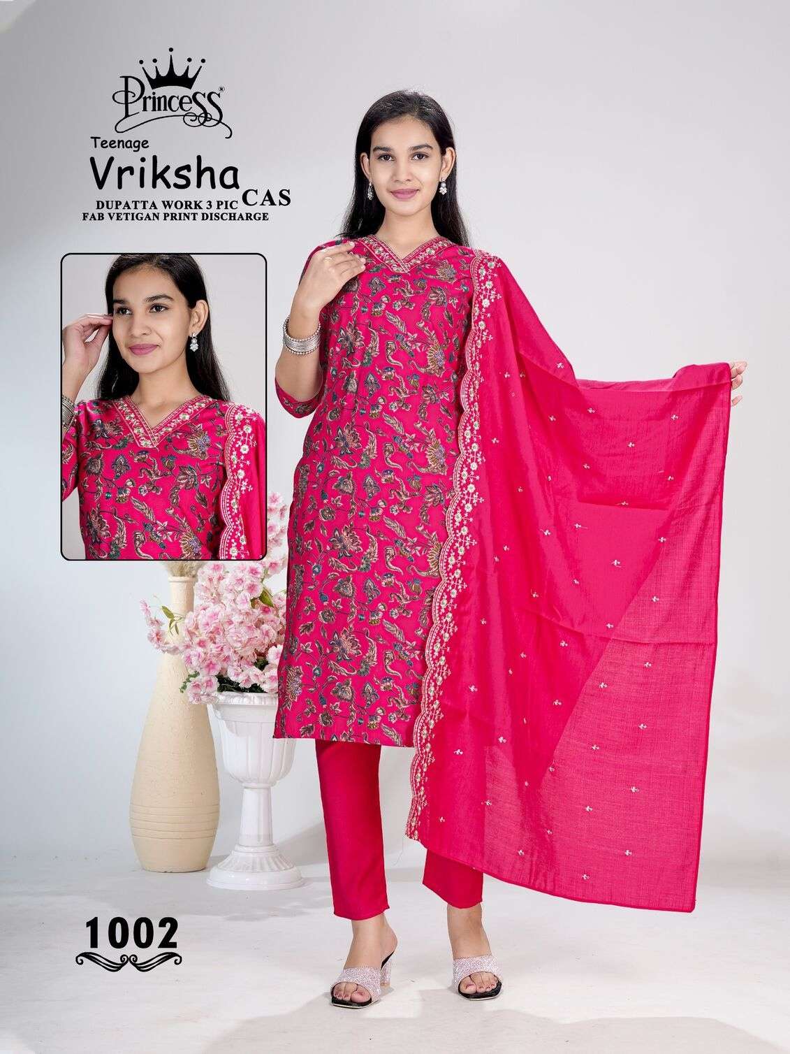 TEENAGE VRIKSHA CAS BY PRINCESS CREATION IN VATICAN PRINT DISCHARGE 