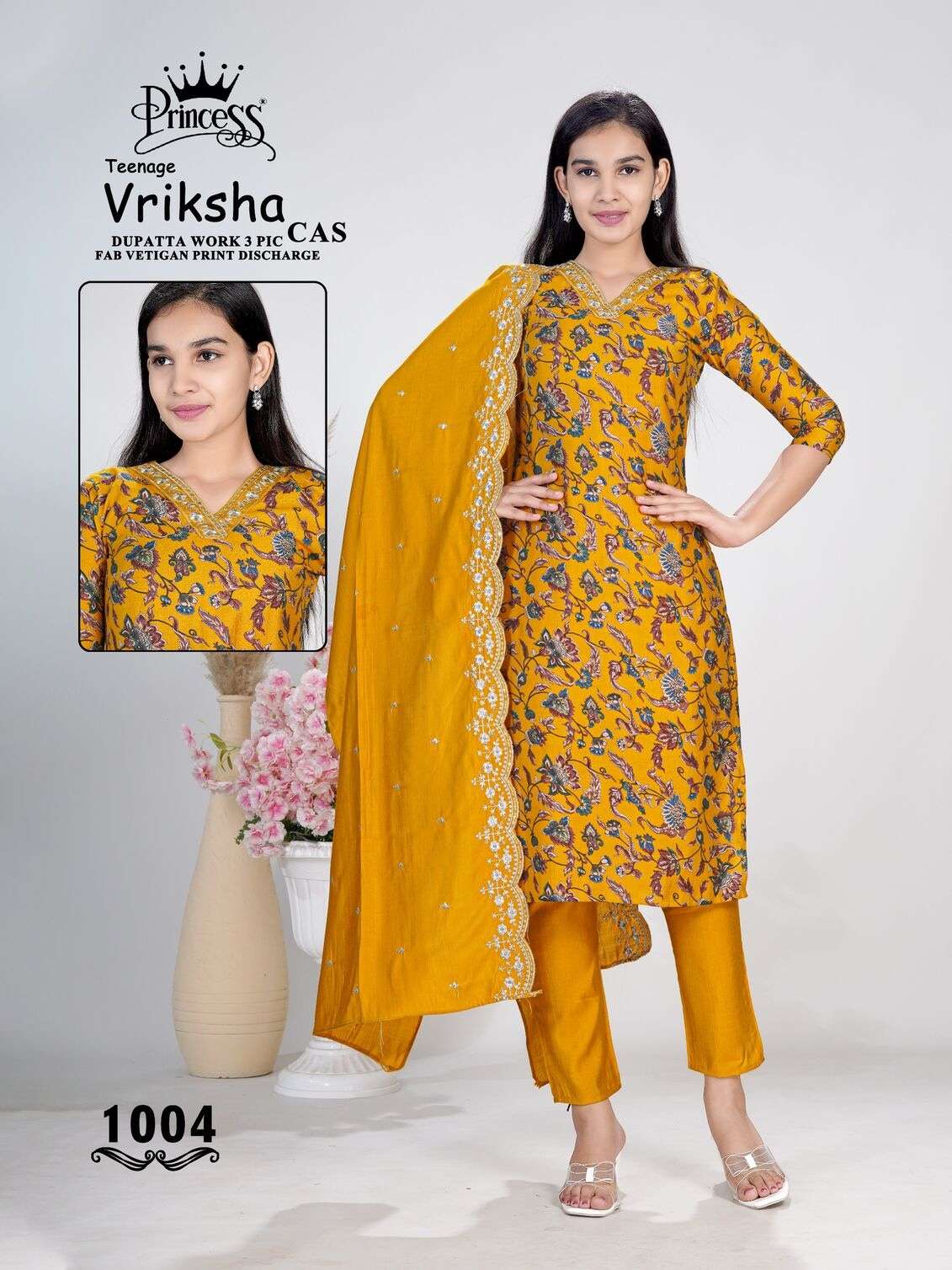 TEENAGE VRIKSHA CAS BY PRINCESS CREATION IN VATICAN PRINT DISCHARGE 