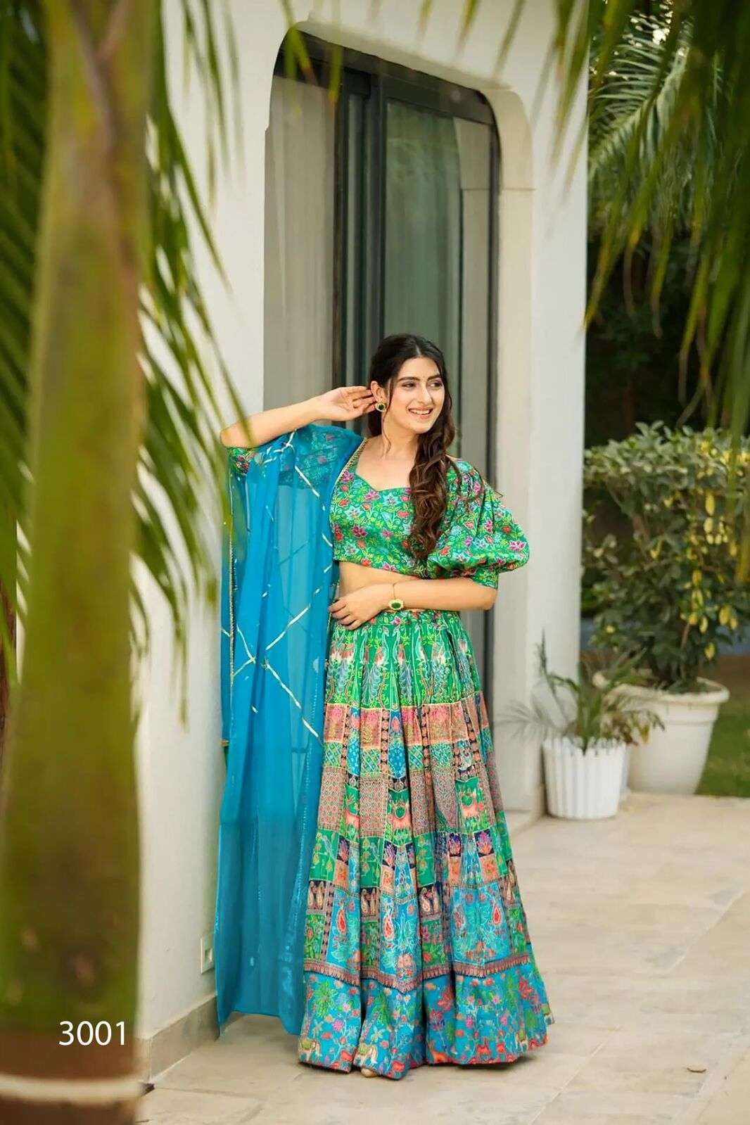 VALLARI VOL-3 BY TEXOFAB IN PURE SILK WITH HEAVY DIGITAL PRINT AND ORGANZA DUPATTA WITH LACE 
