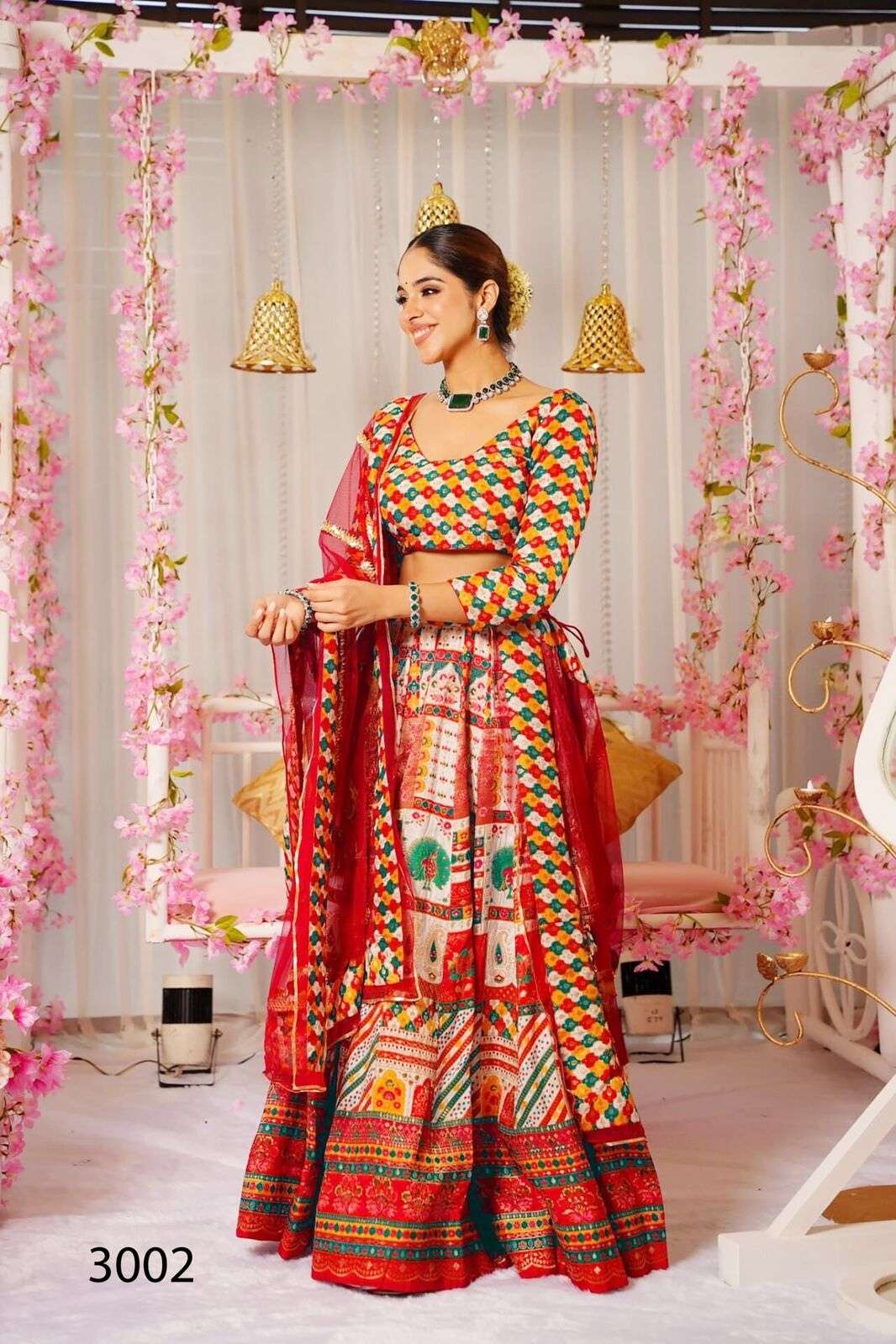 VALLARI VOL-3 BY TEXOFAB IN PURE SILK WITH HEAVY DIGITAL PRINT AND ORGANZA DUPATTA WITH LACE 