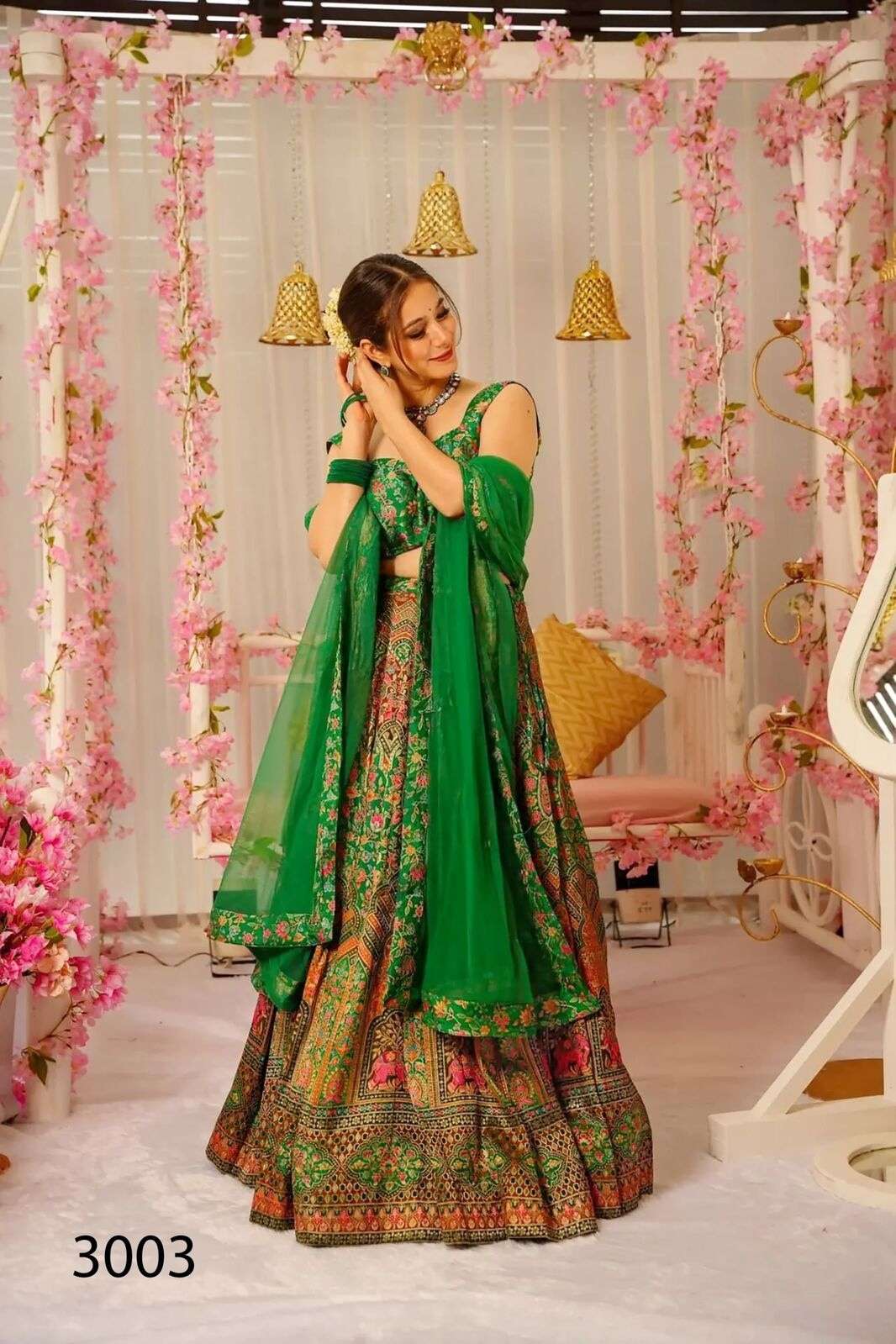 VALLARI VOL-3 BY TEXOFAB IN PURE SILK WITH HEAVY DIGITAL PRINT AND ORGANZA DUPATTA WITH LACE 