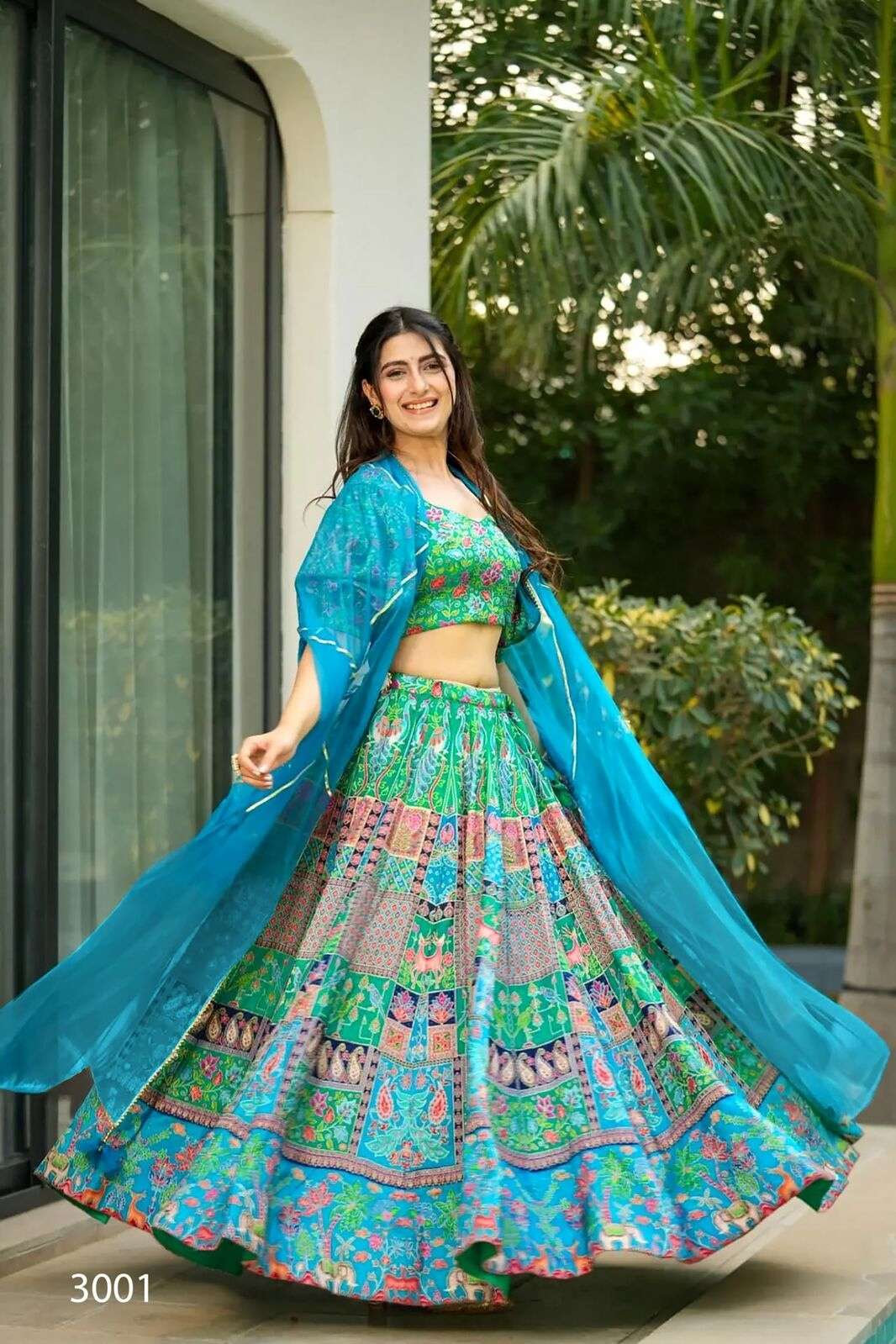 VALLARI VOL-3 BY TEXOFAB IN PURE SILK WITH HEAVY DIGITAL PRINT AND ORGANZA DUPATTA WITH LACE 