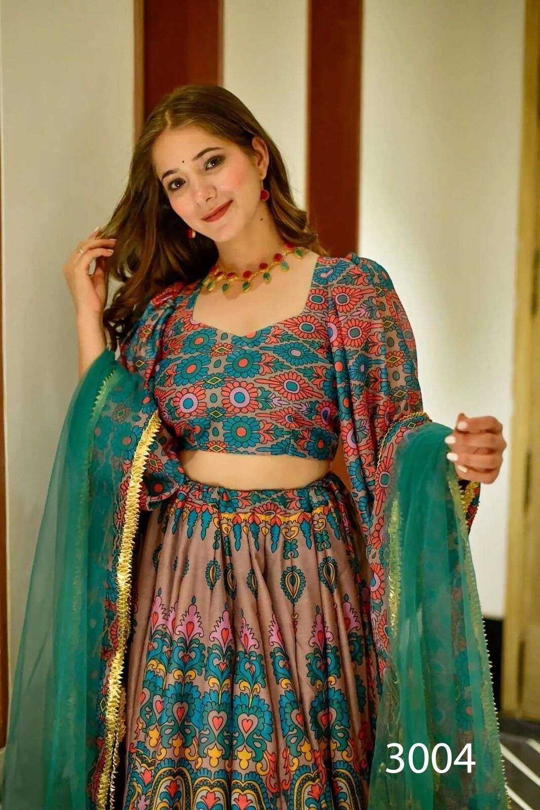 VALLARI VOL-3 BY TEXOFAB IN PURE SILK WITH HEAVY DIGITAL PRINT AND ORGANZA DUPATTA WITH LACE 