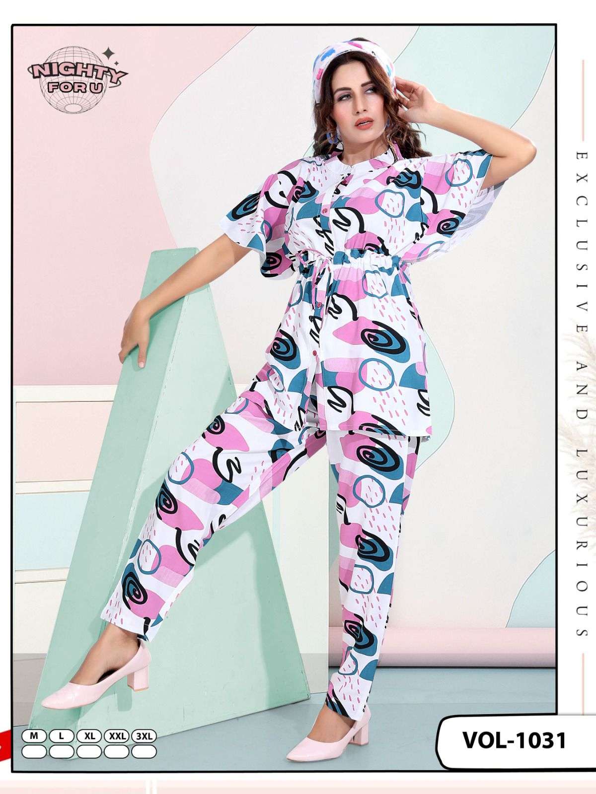 VOL :- 1031 BY NIGHTY FOR U IN STYLISH PREMIUM PRINTED CO-ORD SET 