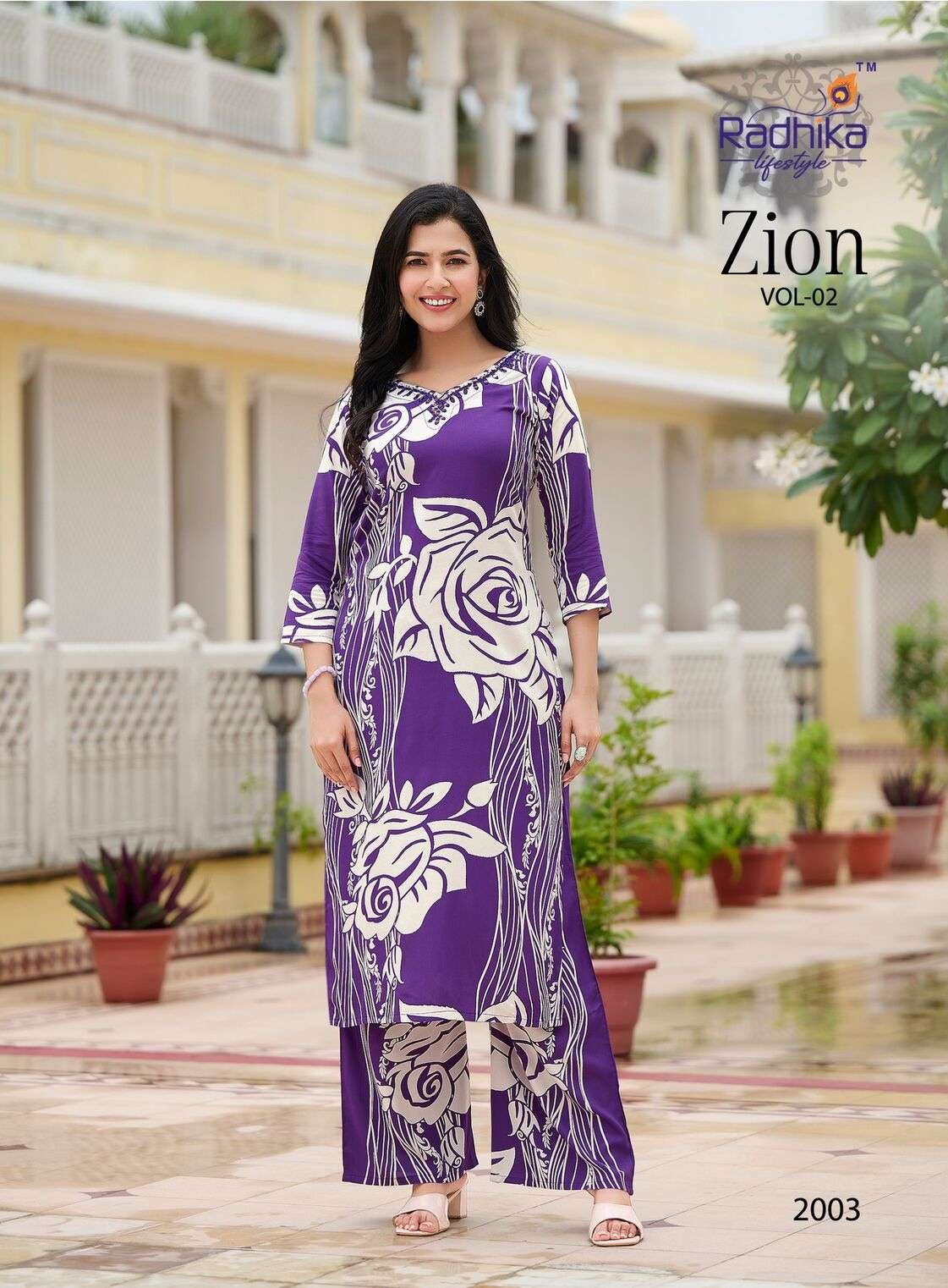 ZION VOL:-2 BY RADHIKA LIFE STYLE IN PURE RAYON HEAVY DISCHARGE WITH FOIL HANDWORK 