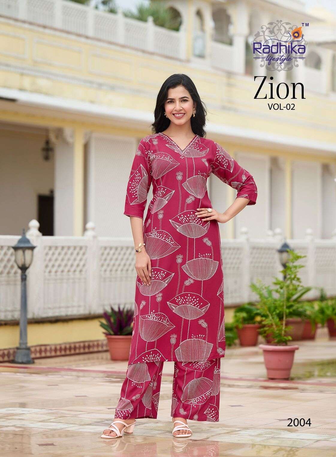 ZION VOL:-2 BY RADHIKA LIFE STYLE IN PURE RAYON HEAVY DISCHARGE WITH FOIL HANDWORK 