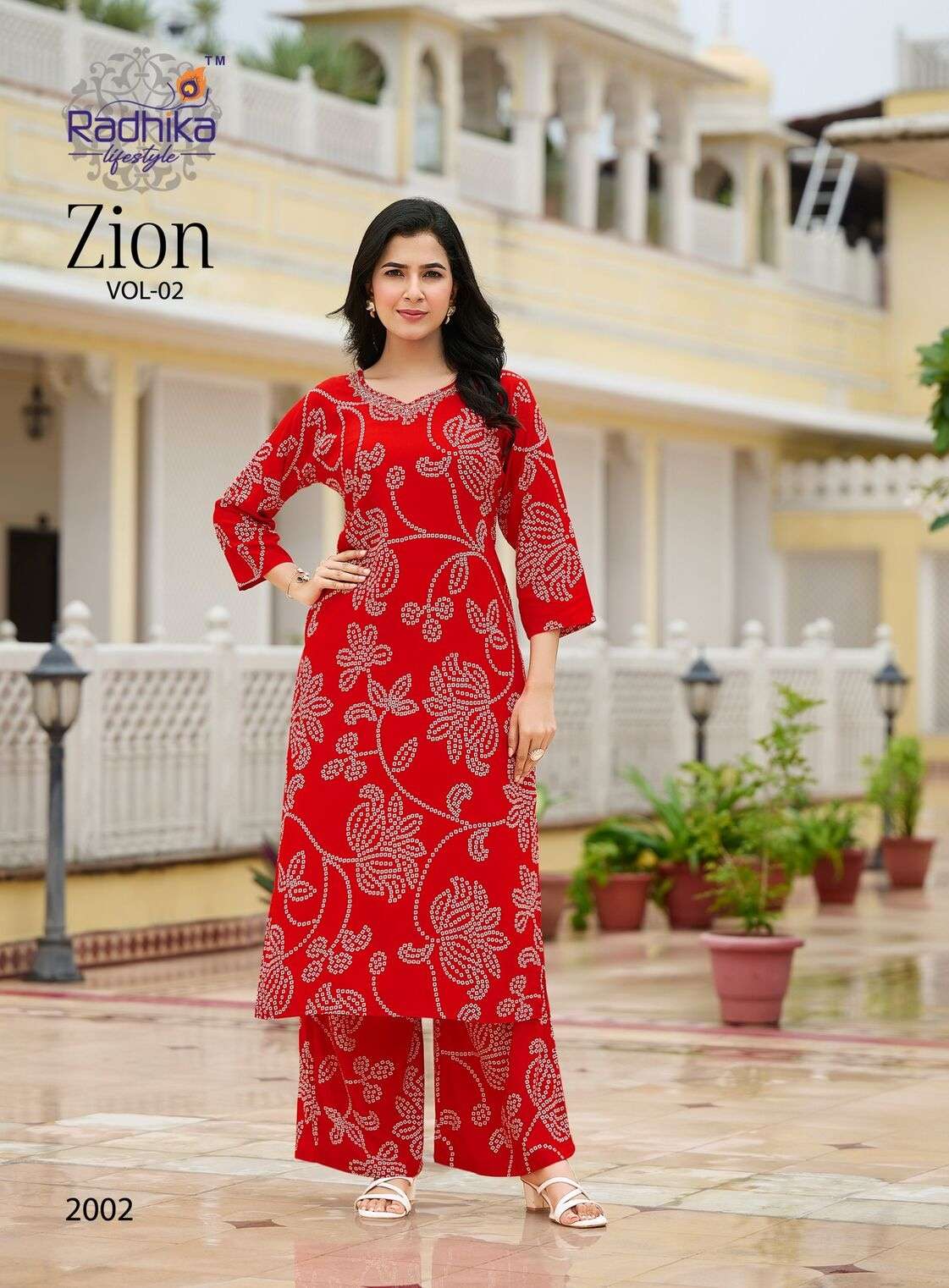 ZION VOL:-2 BY RADHIKA LIFE STYLE IN PURE RAYON HEAVY DISCHARGE WITH FOIL HANDWORK 