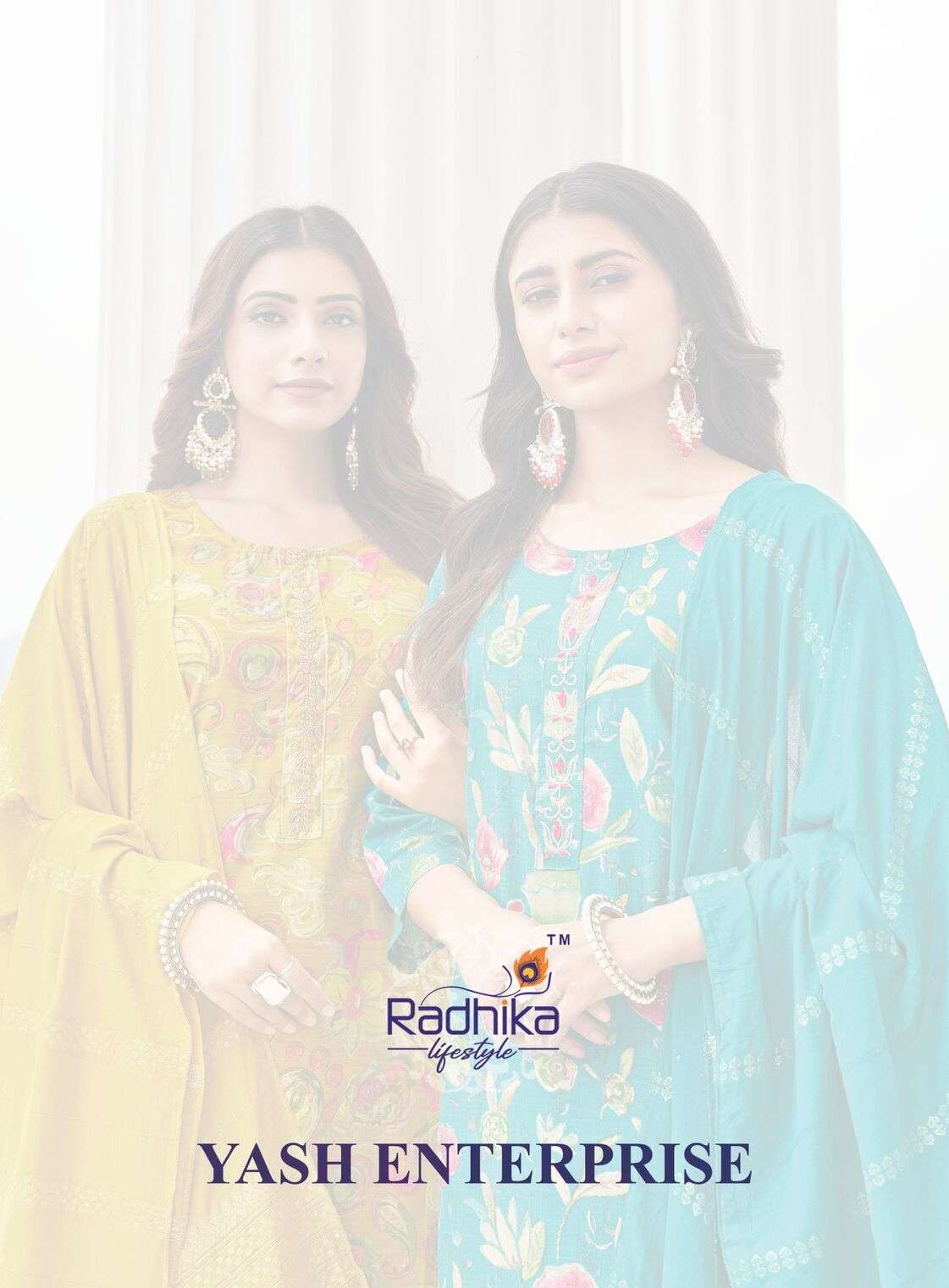 ALEXA VOL-5 BY RADHIKA LIFE STYLE IN VERTICAN SILK FOIL PRINT WITH HANDWORK 