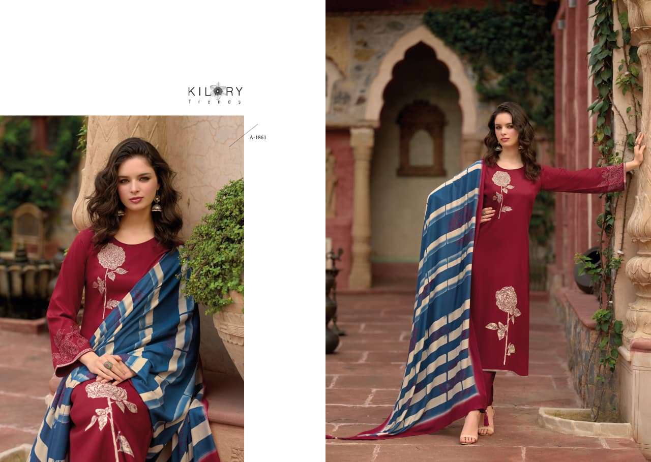 ALFAAZ BY KILORY TRENDS IN PURE VISCOSE PASHMINA DIGITAL FOIL PRINT WITH EMBROIDERY