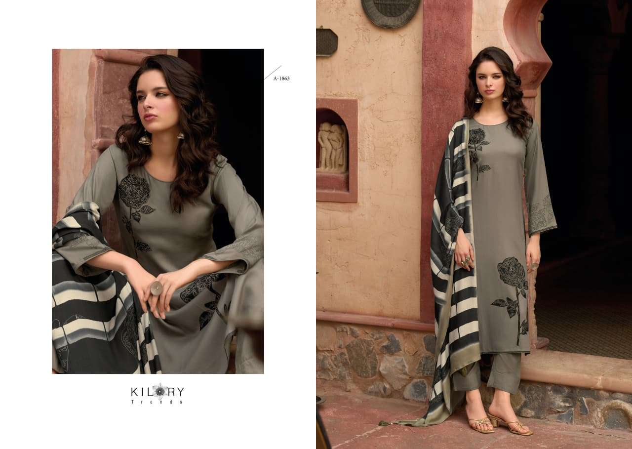 ALFAAZ BY KILORY TRENDS IN PURE VISCOSE PASHMINA DIGITAL FOIL PRINT WITH EMBROIDERY