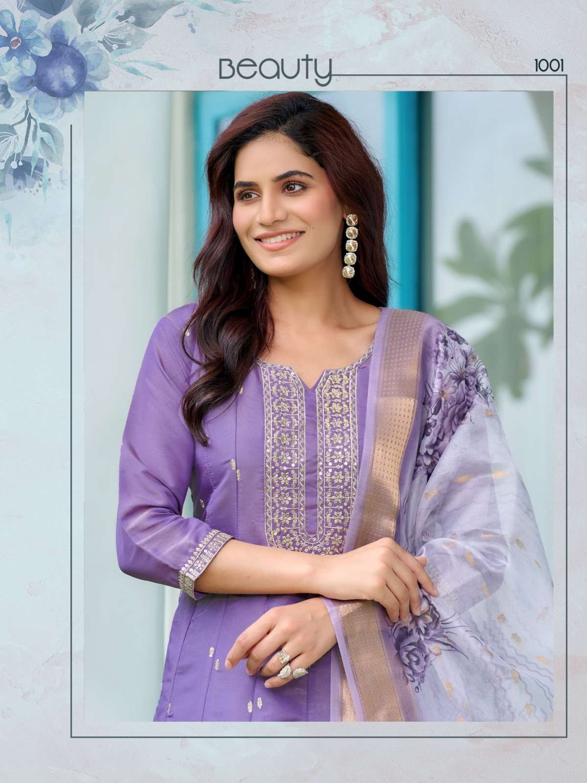 AMBIKA BY AANCHI IN PURE SHIMMER WITH FANCY DIGITAL DUPATTA 3 PCS SET FLAIR CONCEPT