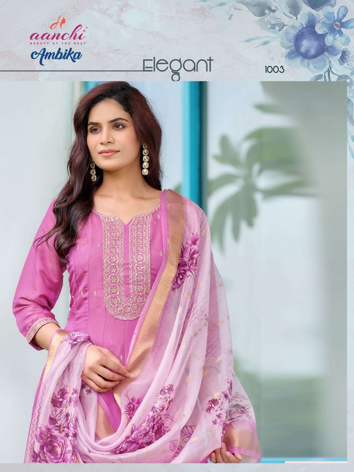 AMBIKA BY AANCHI IN PURE SHIMMER WITH FANCY DIGITAL DUPATTA 3 PCS SET FLAIR CONCEPT