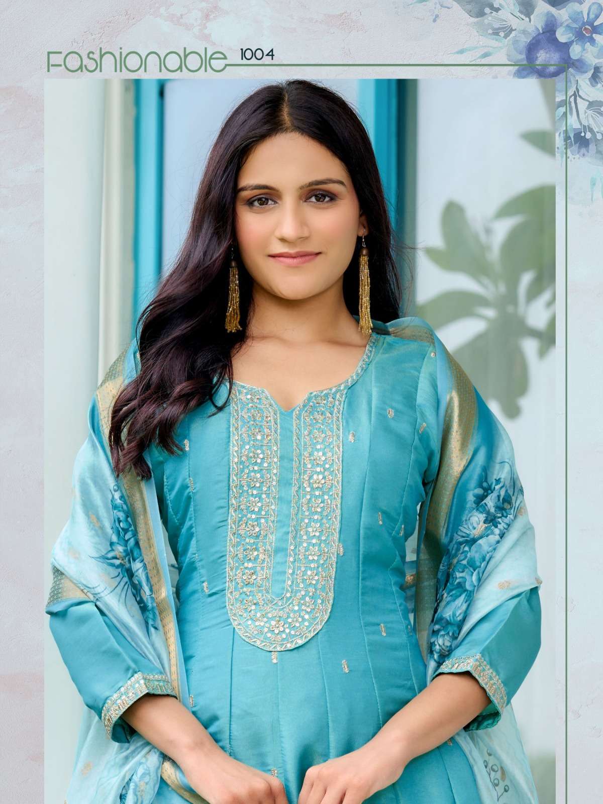 AMBIKA BY AANCHI IN PURE SHIMMER WITH FANCY DIGITAL DUPATTA 3 PCS SET FLAIR CONCEPT