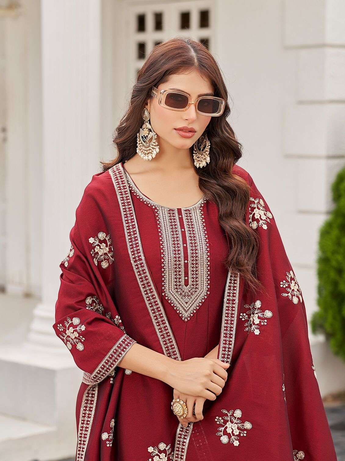 ANNIE BY AANCHI IN CRYSTAL SILK WITH FANCY DUPATTA WORK FLAIR CONCEPT 