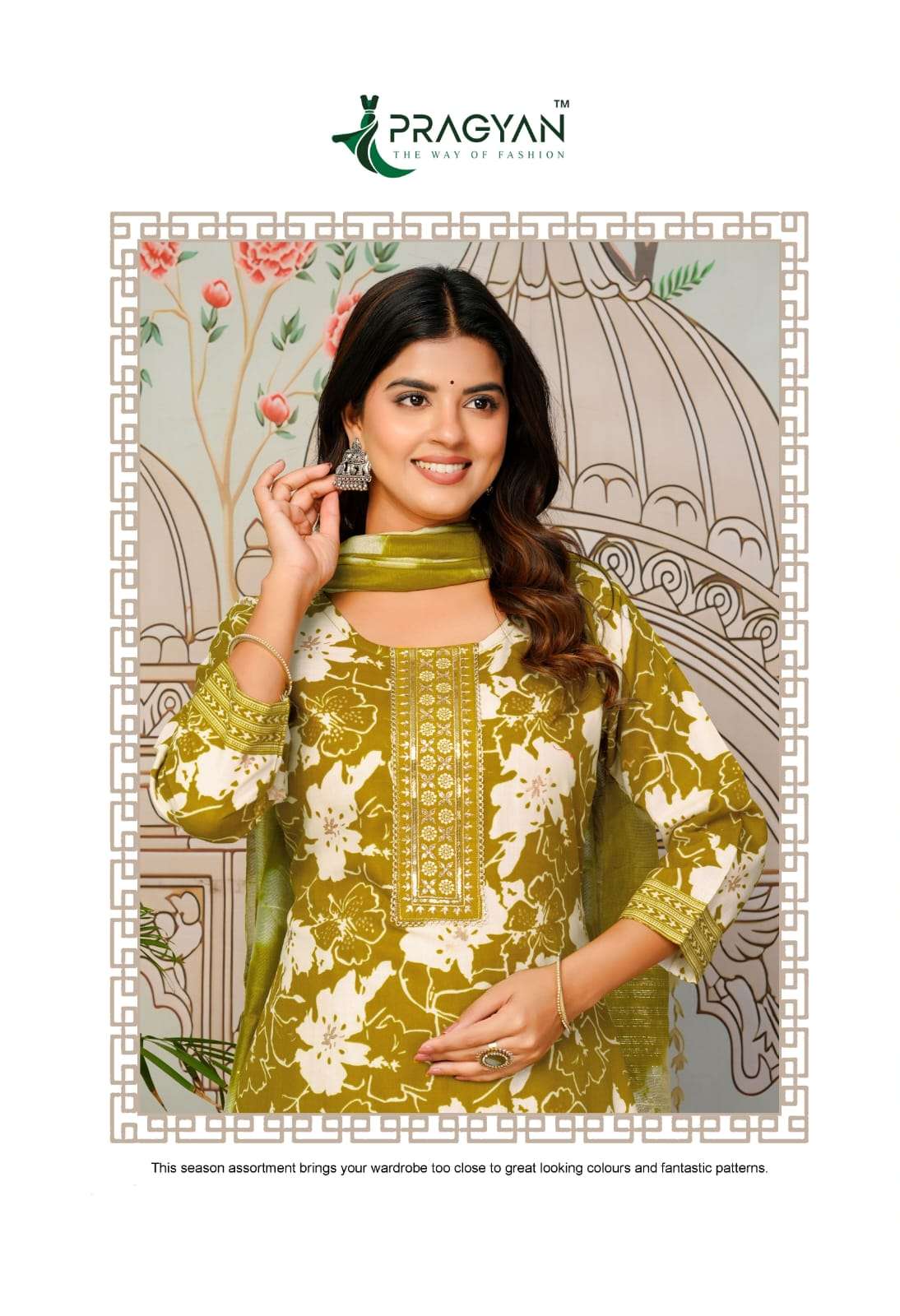 CASUAL VOL-1 BY PRAGYAN IN CAPSULE FOIL PRINT KURTI WITH EMBROIDERY WORK 