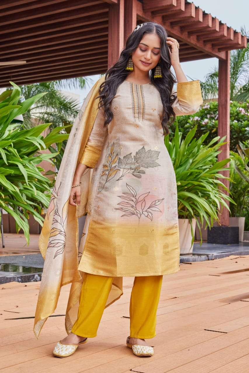 D.NO :- 2859-60-62 TO 65 BY MCLOTHINGS IN SIMMER JACQUARD WITH FULL COTTON INNER 