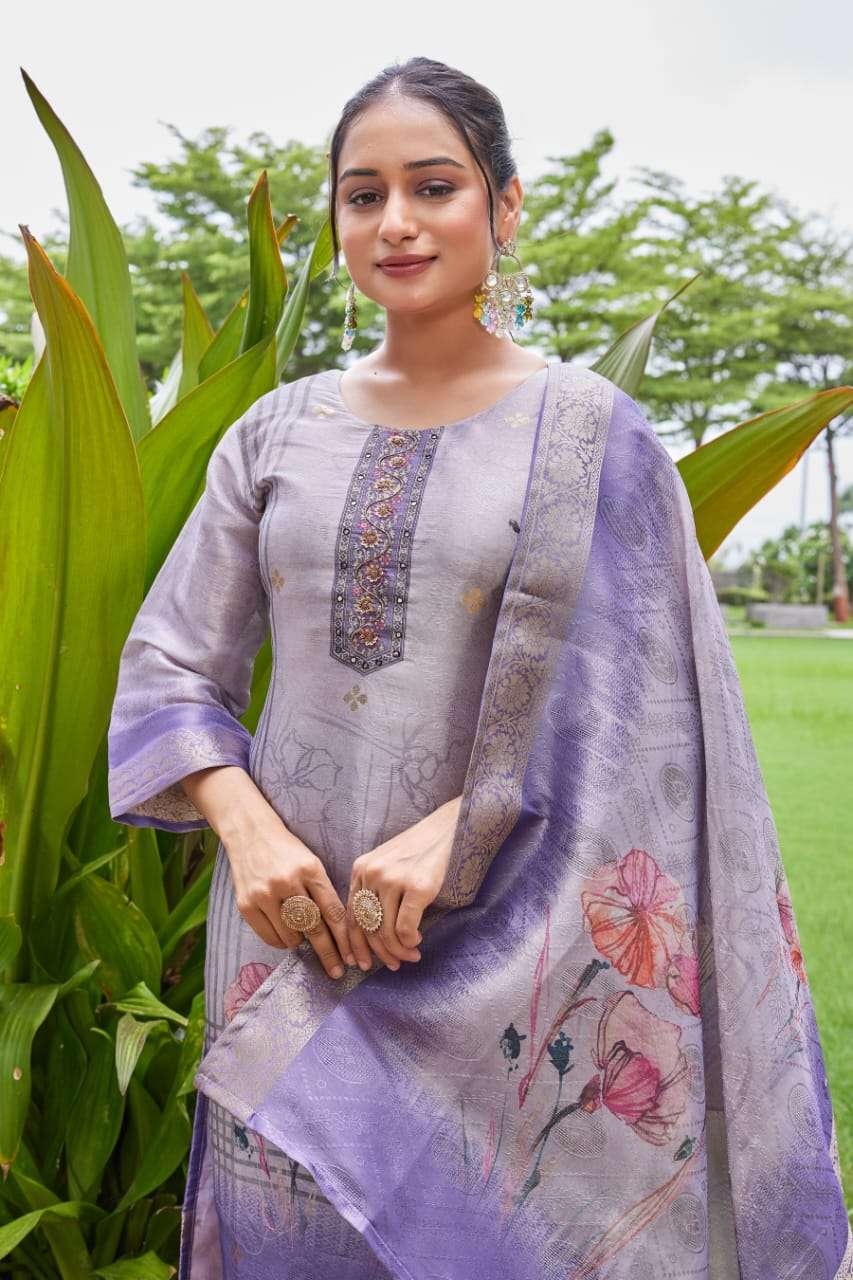 D.NO :- 2859-60-62 TO 65 BY MCLOTHINGS IN SIMMER JACQUARD WITH FULL COTTON INNER 