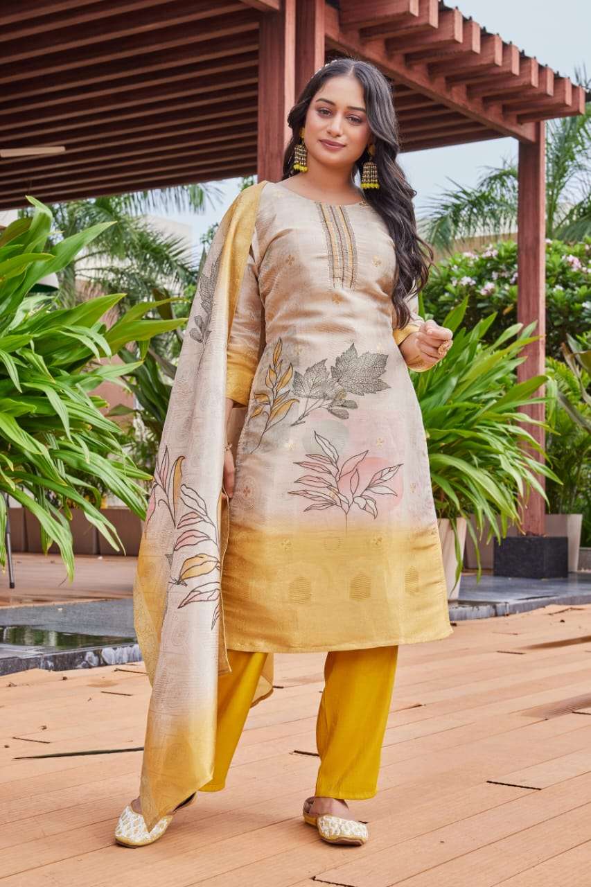 D.NO :- 2859-60-62 TO 65 BY MCLOTHINGS IN SIMMER JACQUARD WITH FULL COTTON INNER 