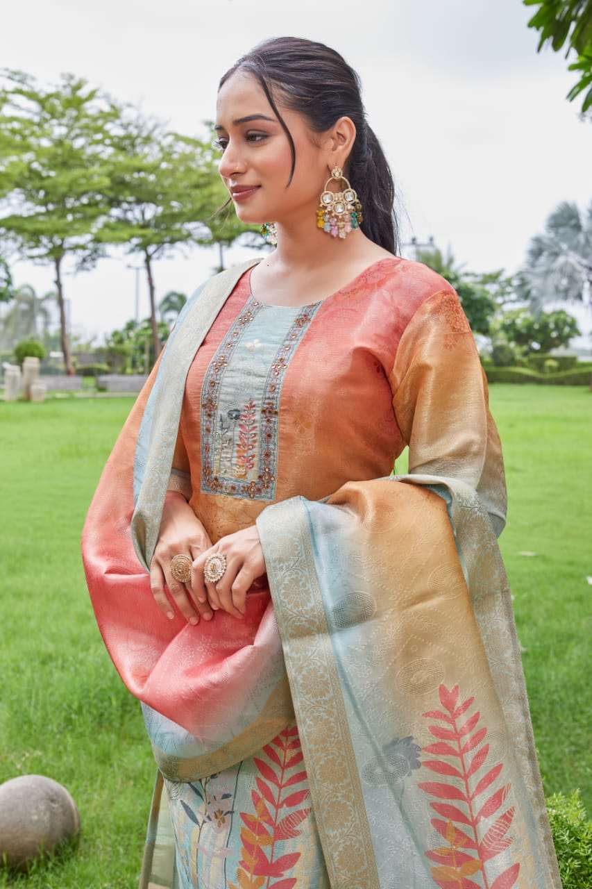 D.NO :- 2859-60-62 TO 65 BY MCLOTHINGS IN SIMMER JACQUARD WITH FULL COTTON INNER 