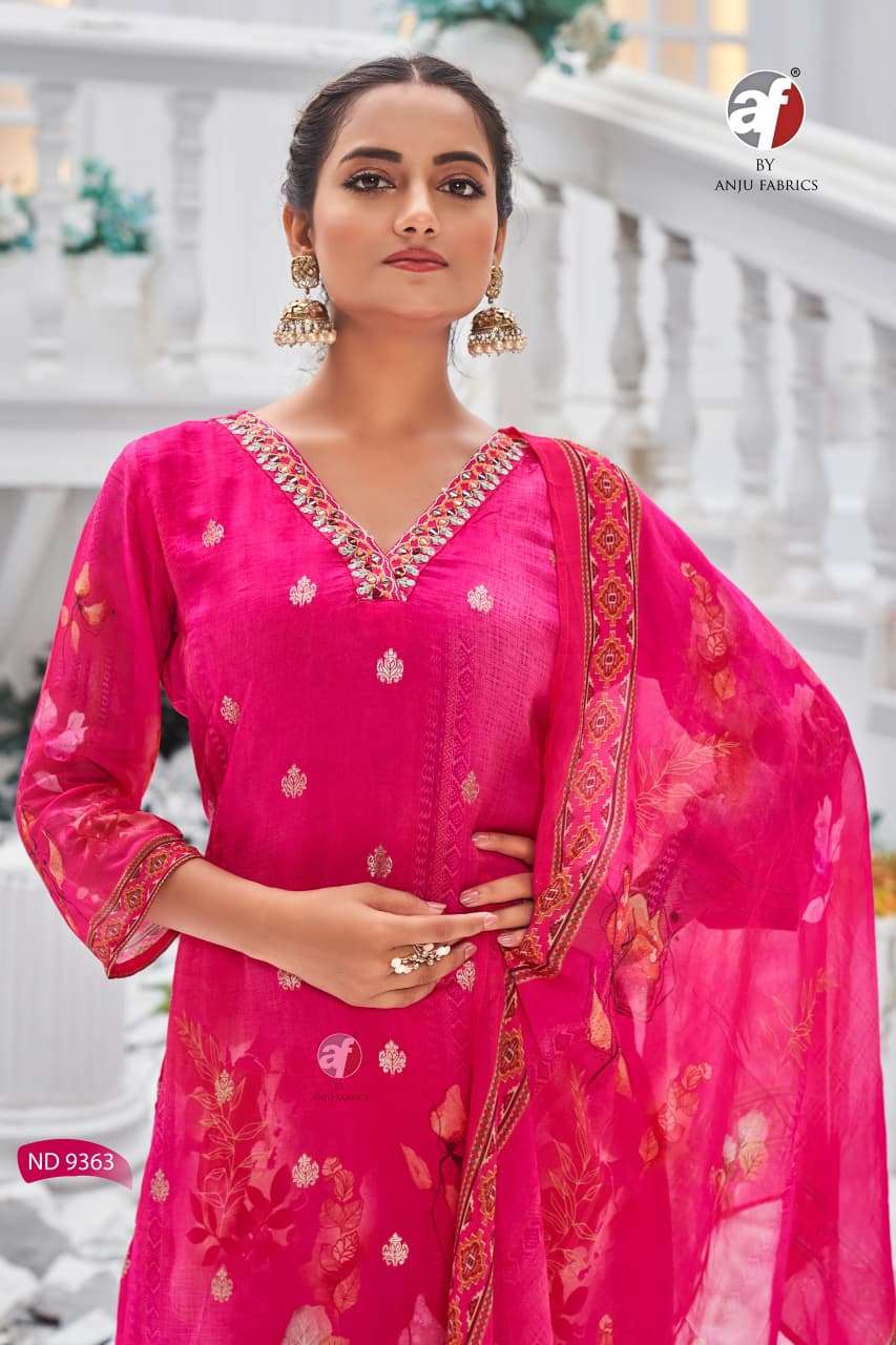 D.NO:- ND 9363 BY ANJU FABRICS IN PURE ORGANZA WITH JACQUARD WITH PURE HANDWORK