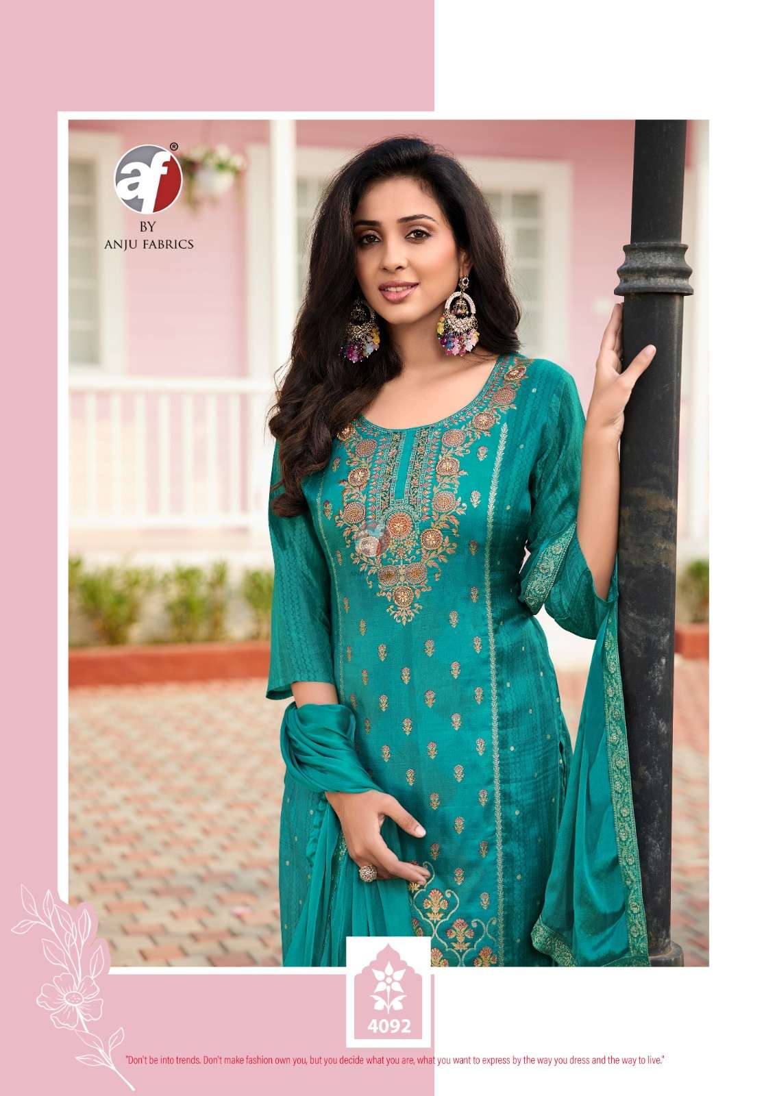 DASTOOR VOL-7 BY ANJU FABRICS PURE DOLA JACQUARD KURTI PANT WITH DUPATTA 