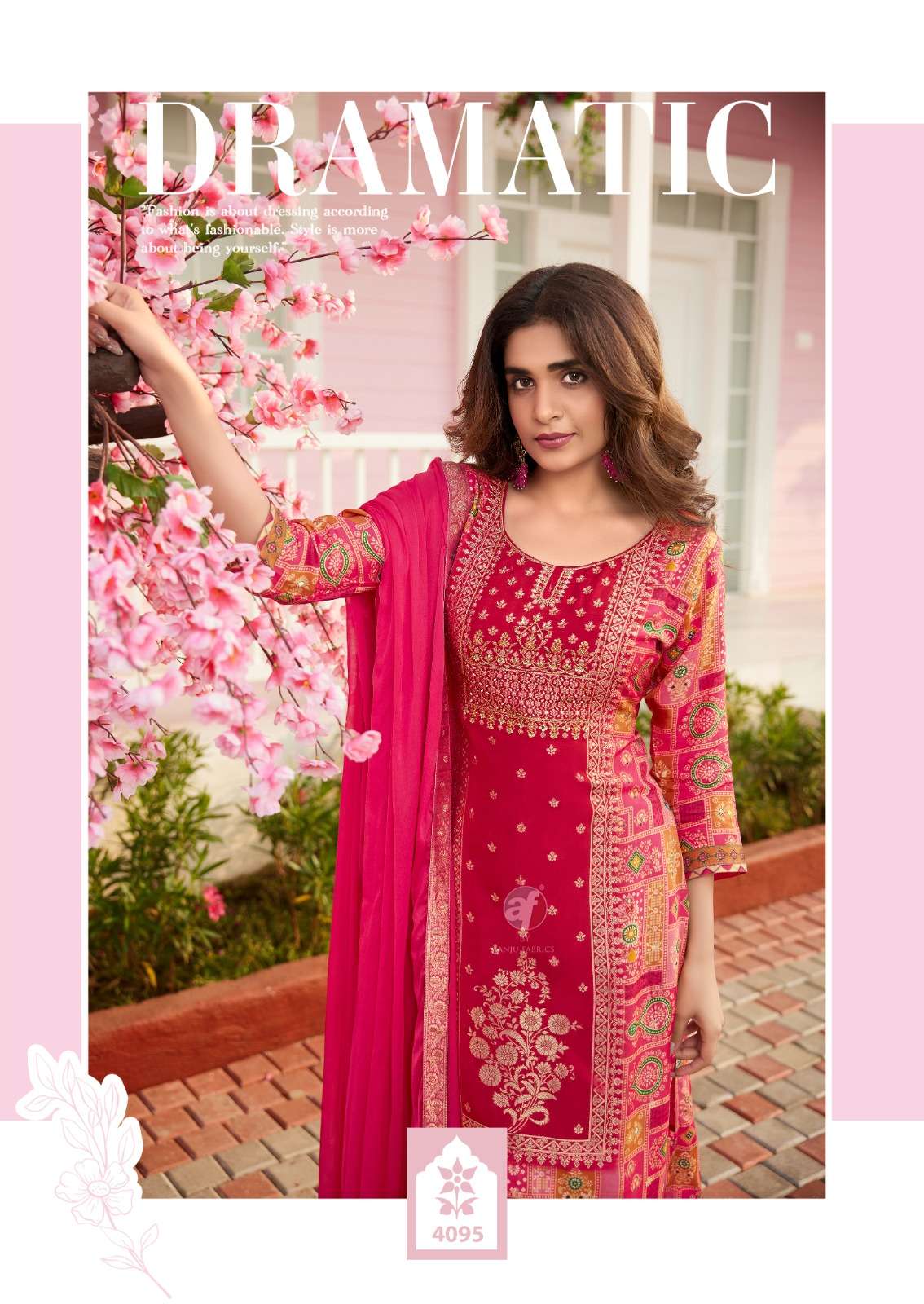 DASTOOR VOL-7 BY ANJU FABRICS PURE DOLA JACQUARD KURTI PANT WITH DUPATTA 