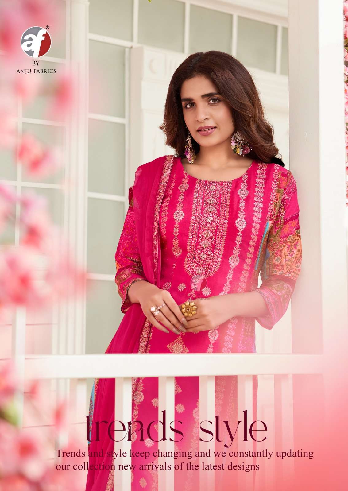 DASTOOR VOL-7 BY ANJU FABRICS PURE DOLA JACQUARD KURTI PANT WITH DUPATTA 