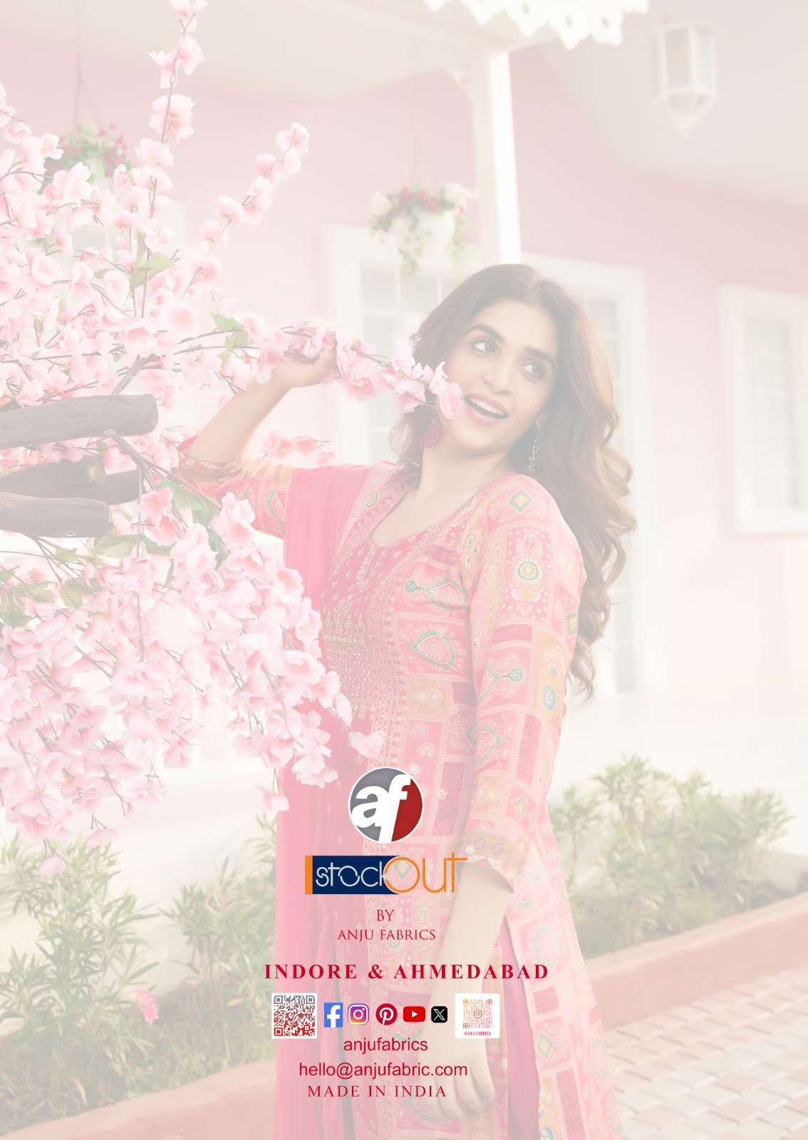DASTOOR VOL-7 BY ANJU FABRICS PURE DOLA JACQUARD KURTI PANT WITH DUPATTA 